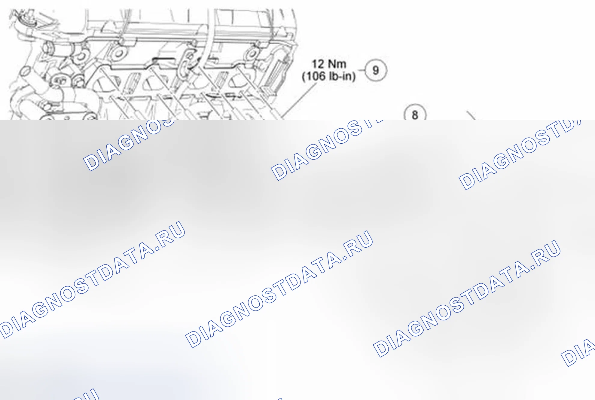 Рис. 1612: Выпускной коллектор лев. (Вид 2 из 2). Ford Mustang V рестайлинг
