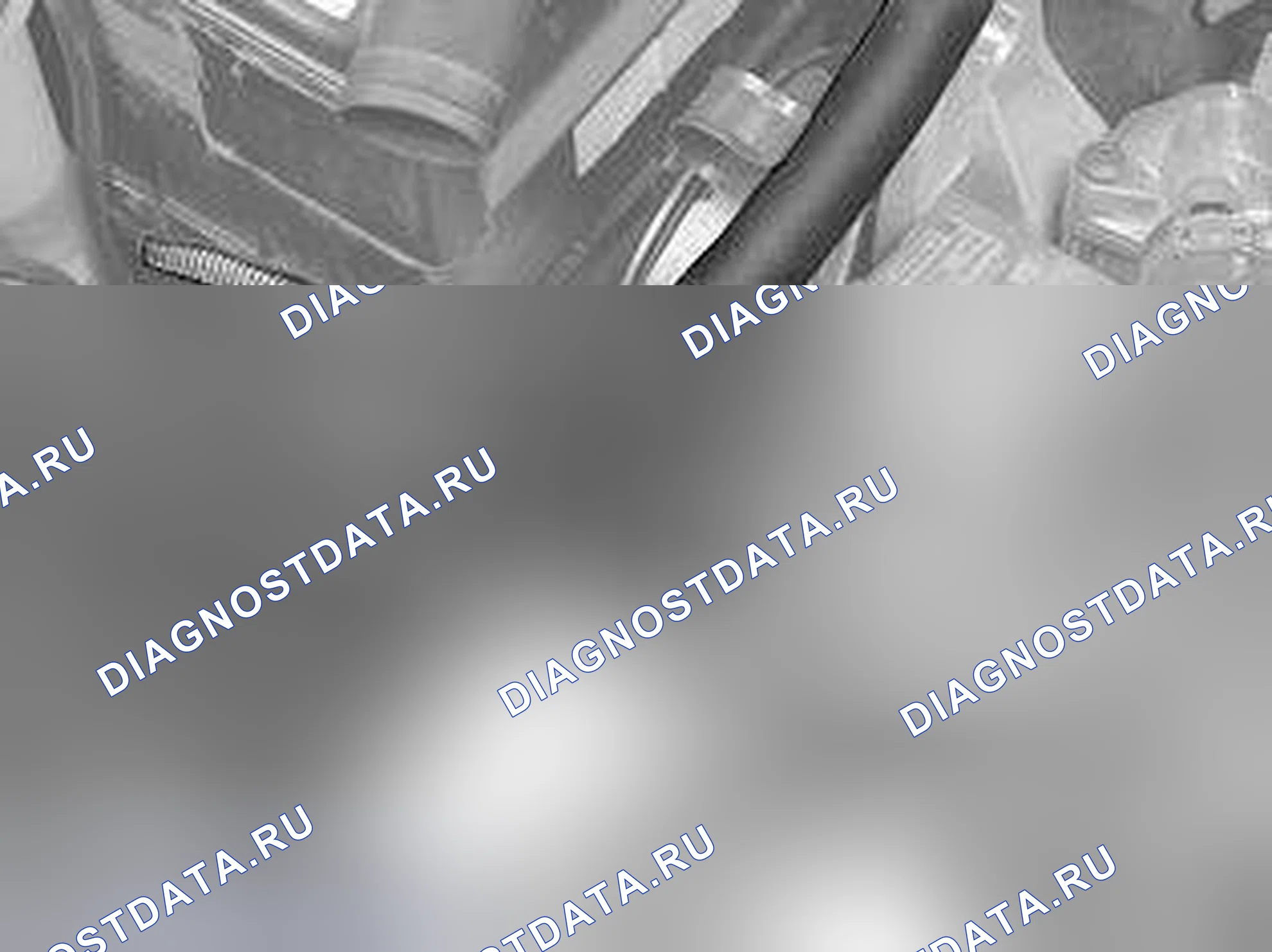 Рис. 7: Удаление резервуара с жидкостью. Volvo S80 I