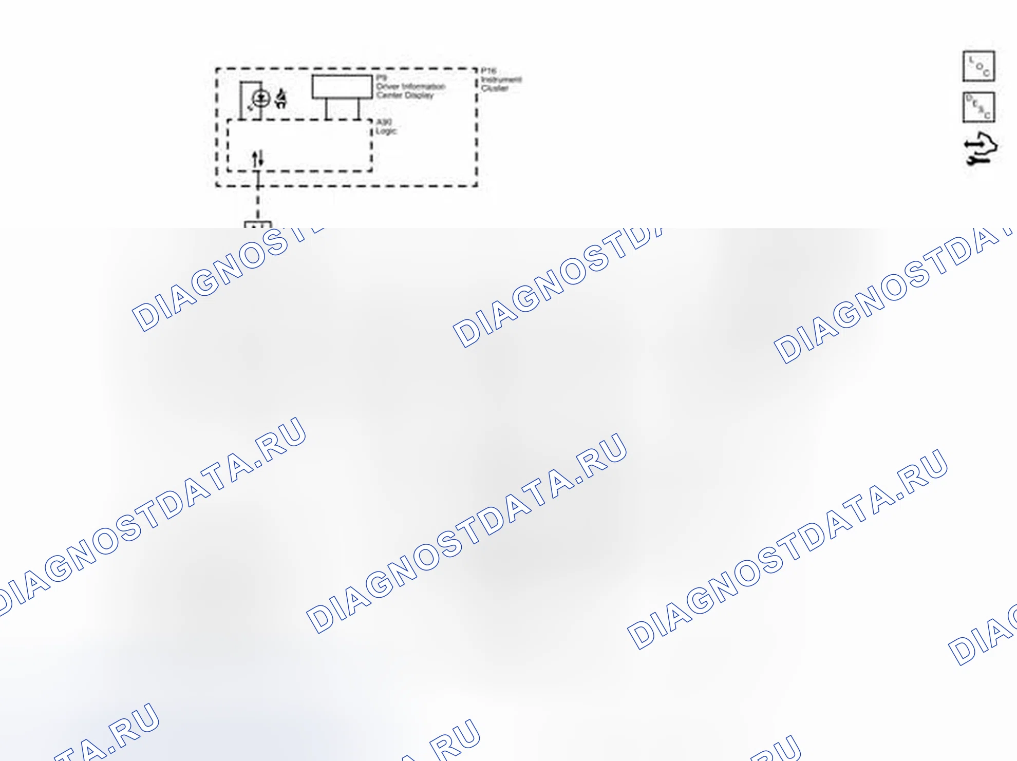 Рис. 2: Переключатели, датчик и индикатор. Buick Encore I