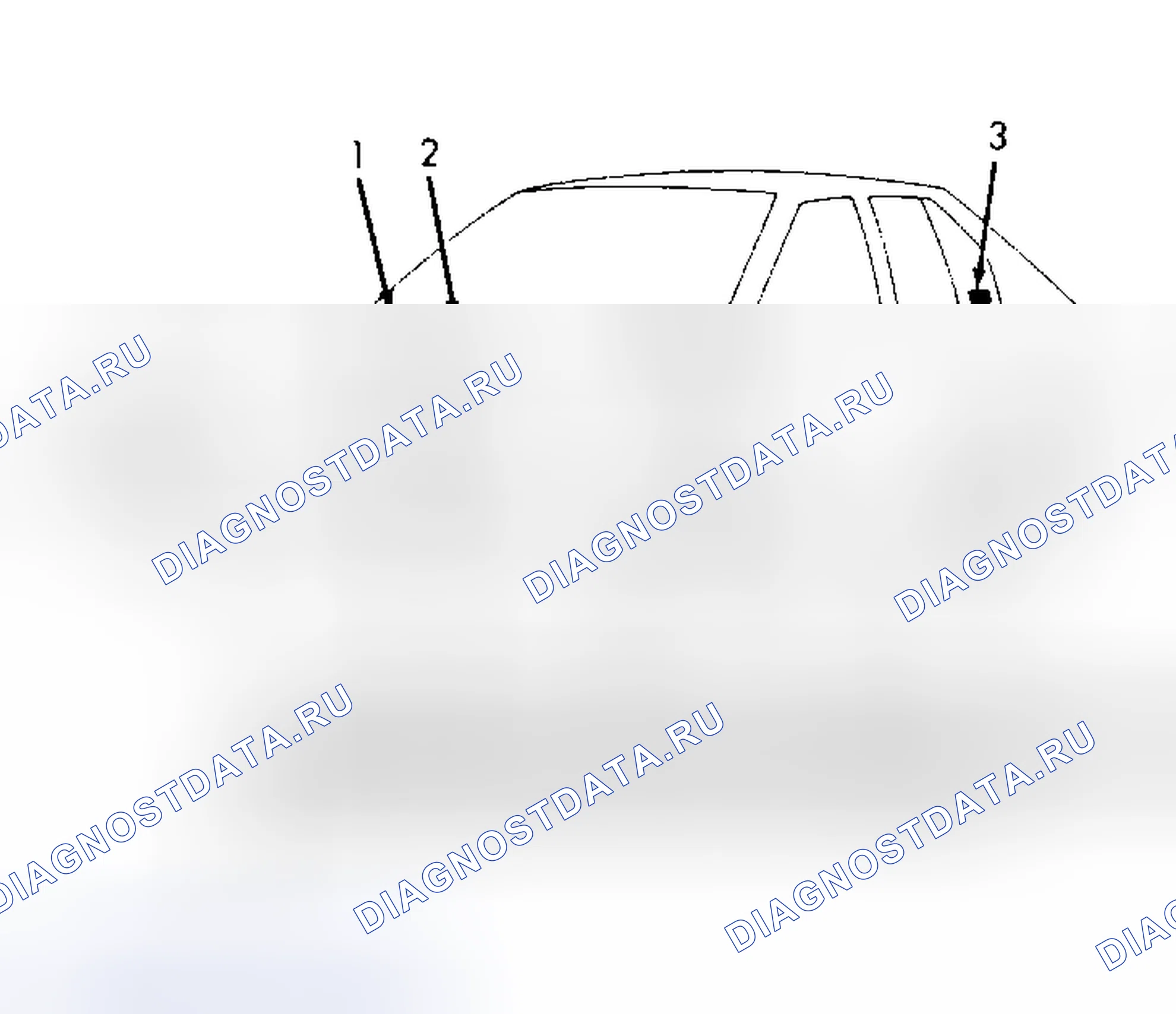 Рис. 7: РАСПОЛОЖЕНИЕ ИНФОРМАЦИОННЫХ МЕТОК. Nissan Pulsar N12