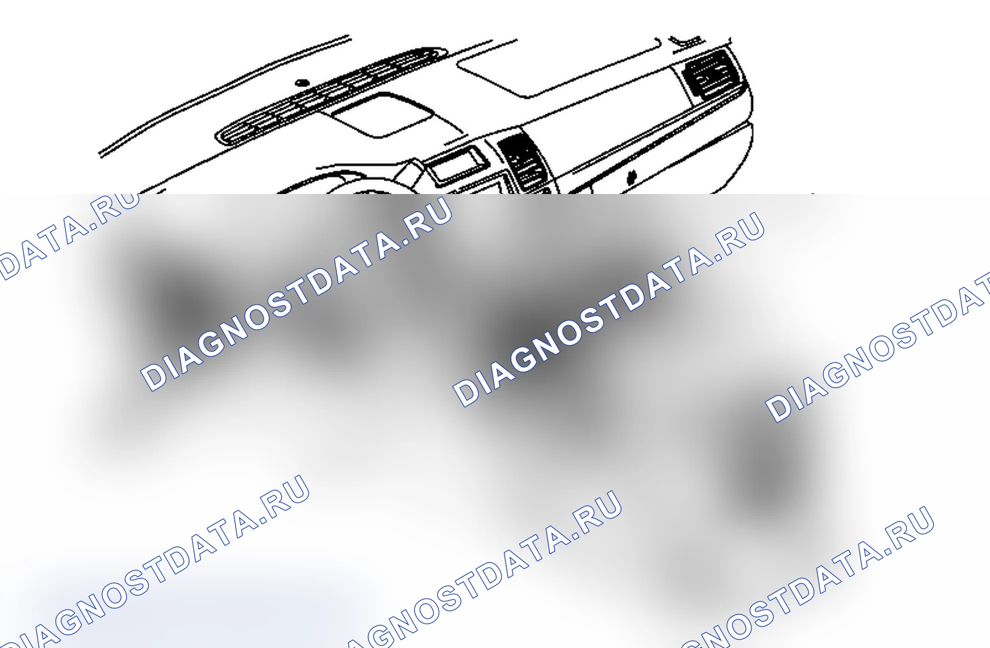 Рис. 181: Замена лицевой панели напольной консоли (Cadillac). Chevrolet Tahoe III