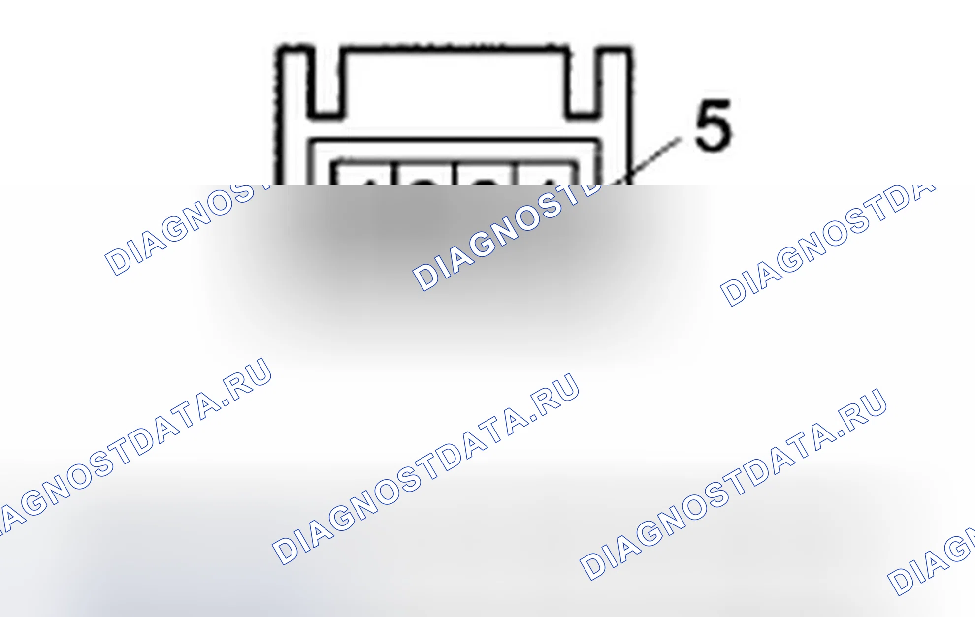 Рис. 150: РАЗЪЕМ B БЛОКА АДАПТЕРА USB (5p). Honda CR-V III