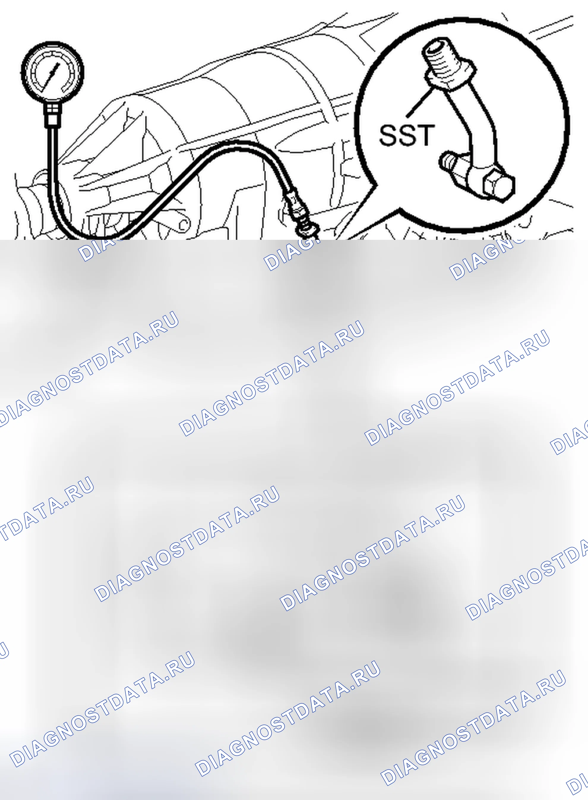 Рис. 21: ГИДРАВЛИЧЕСКИЕ ИСПЫТАНИЯ. Honda Accord IV