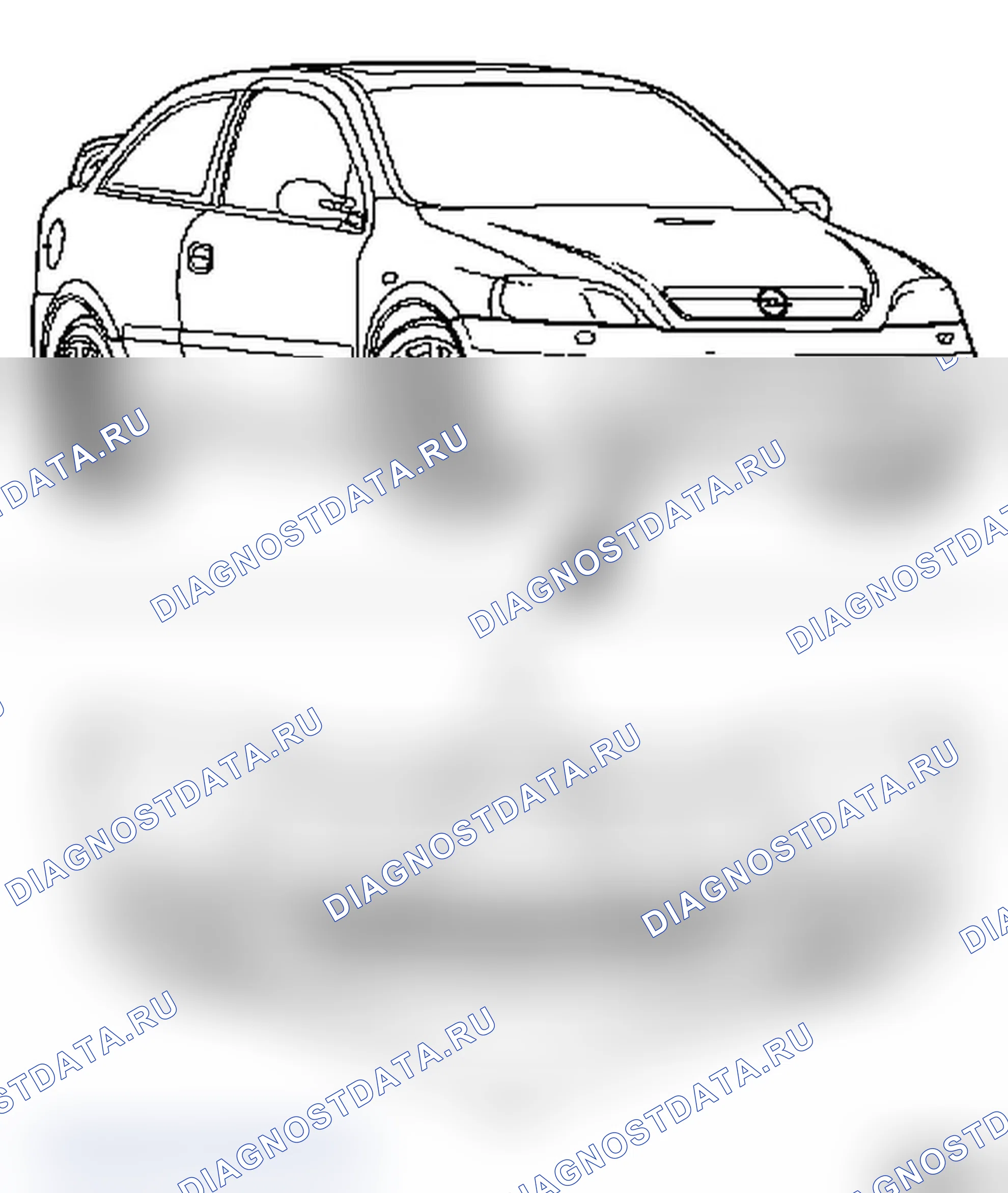 Передняя обшивка 3-дверной модели Astra-G OPC Limousine. Opel Astra G