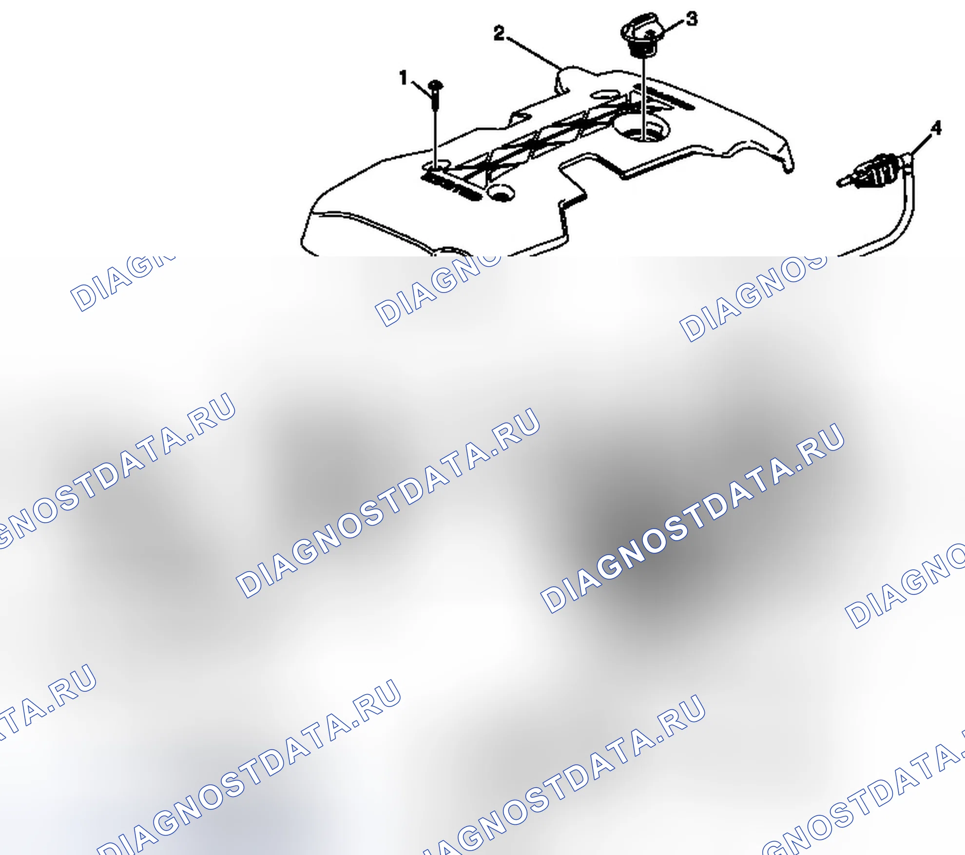 Рис. 11: Впускной коллектор и компоненты. Chevrolet Malibu VIII рестайлинг
