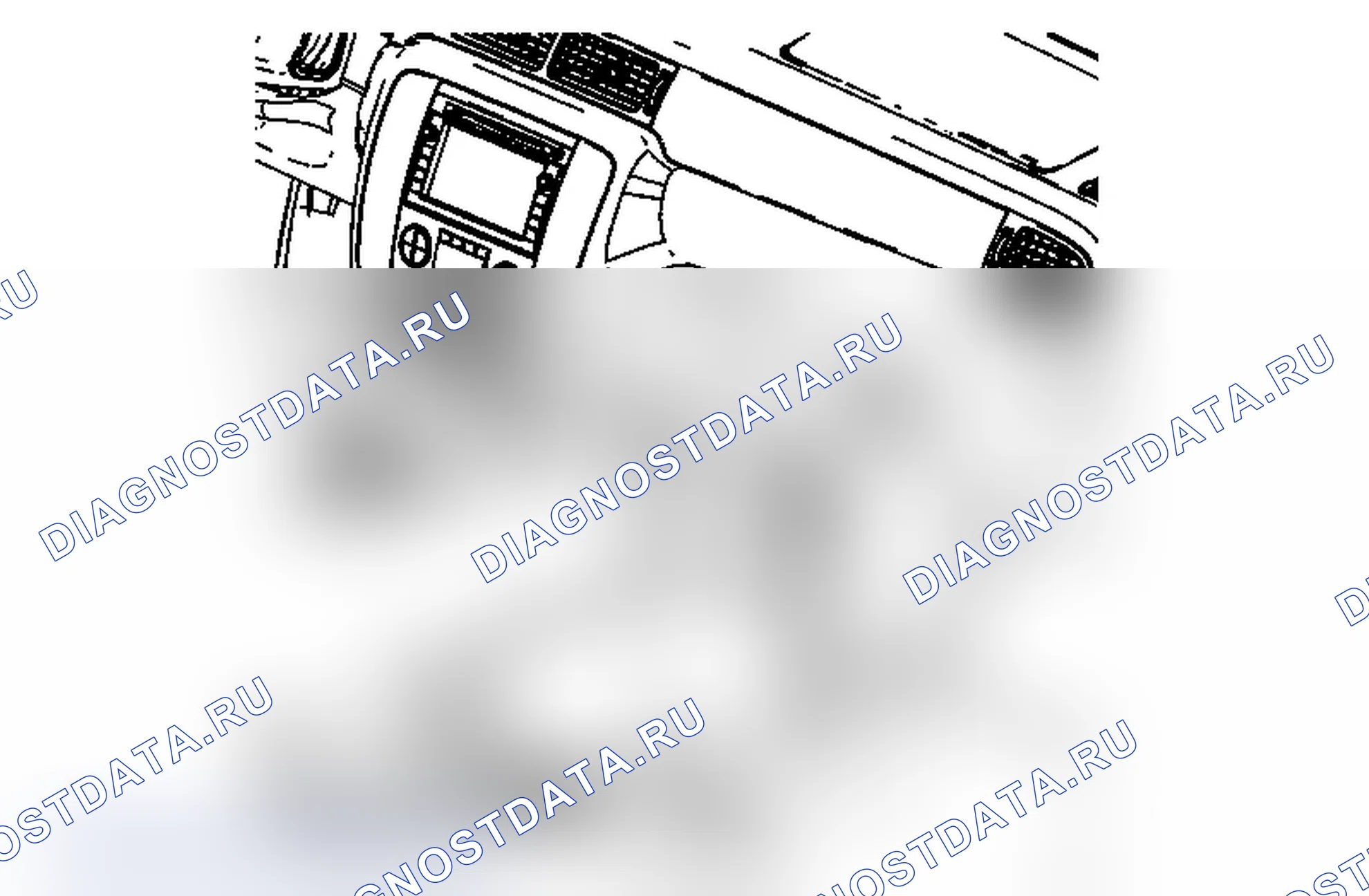 Рис. 176: Замена боковой обивка консоли переднего пола - правая сторона (кроме Cadillac). Chevrolet Tahoe III
