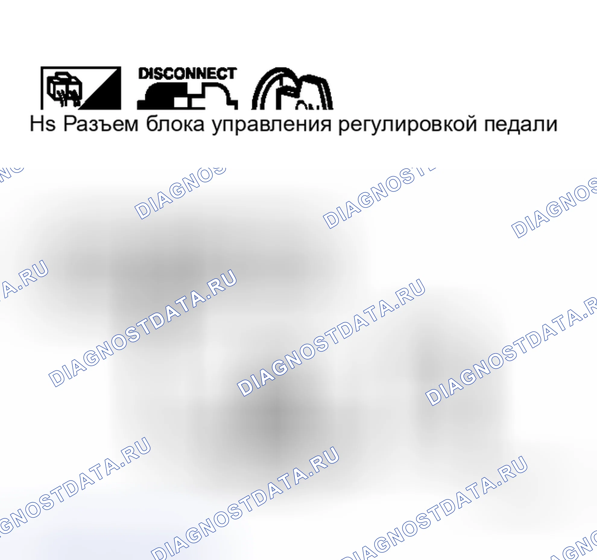 Рис. 6: Проверка сигнала зажигания блока управления регулировкой педали. Honda Integra I