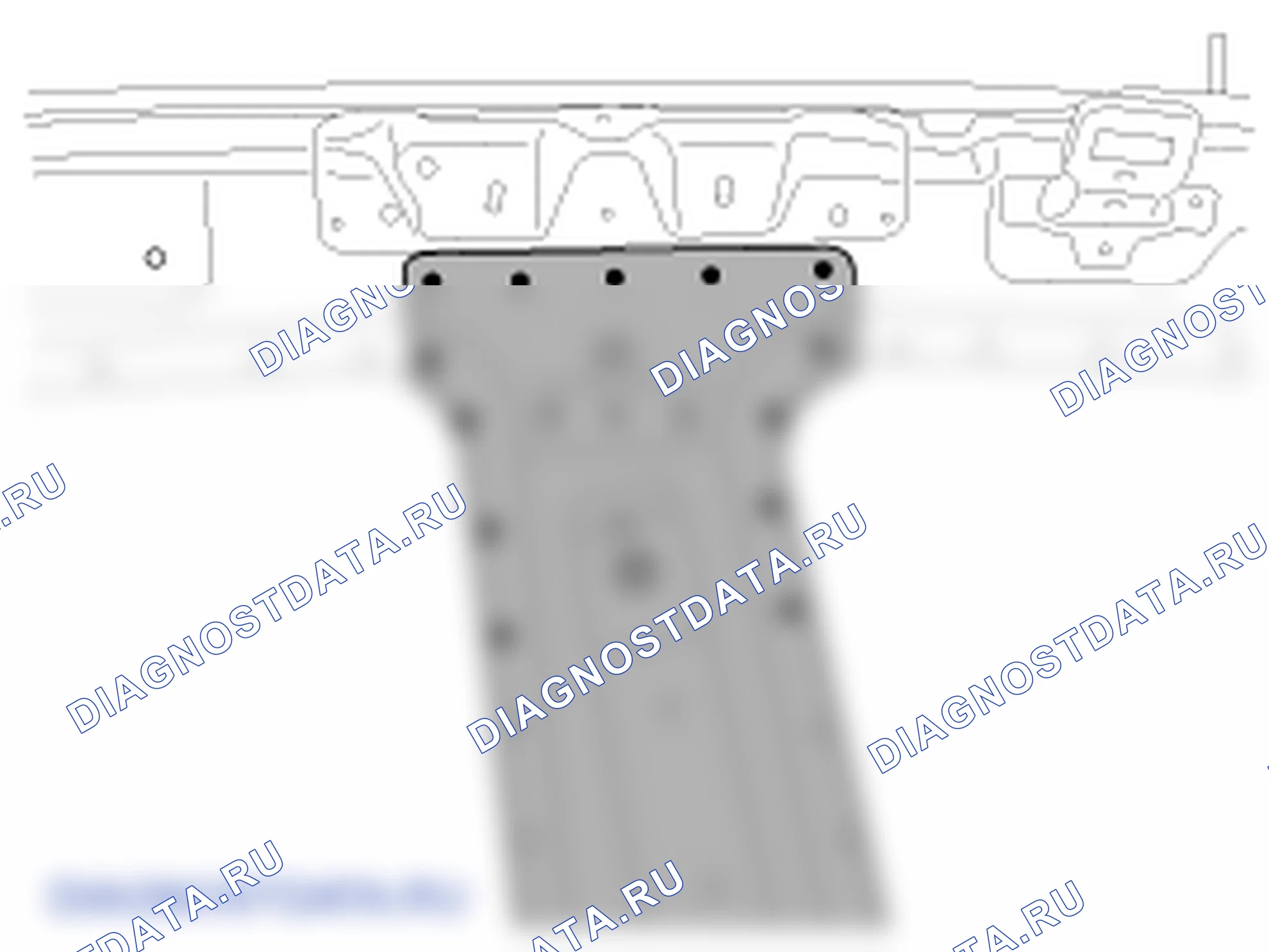 Установка центральной колонны. Hyundai ix35 EL