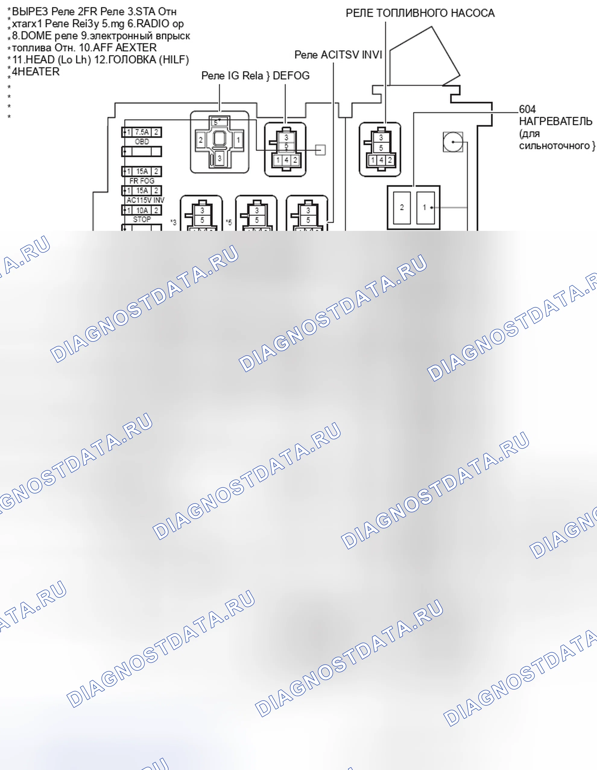 Рис. 130: Двигатель R / B машинного отделения - отсек слева. Toyota 4Runner IV рестайлинг