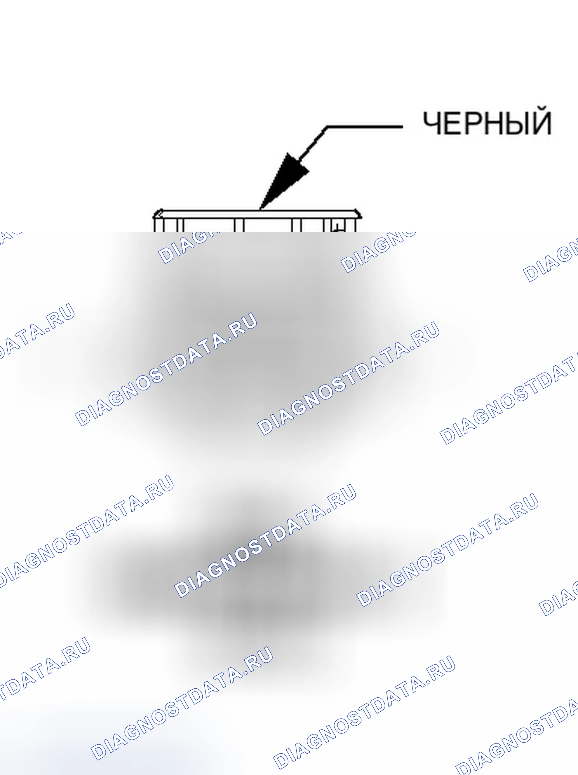Рис. 44: Вид с торца разъема катушки зажигания 2 (5.7L). Dodge Magnum I