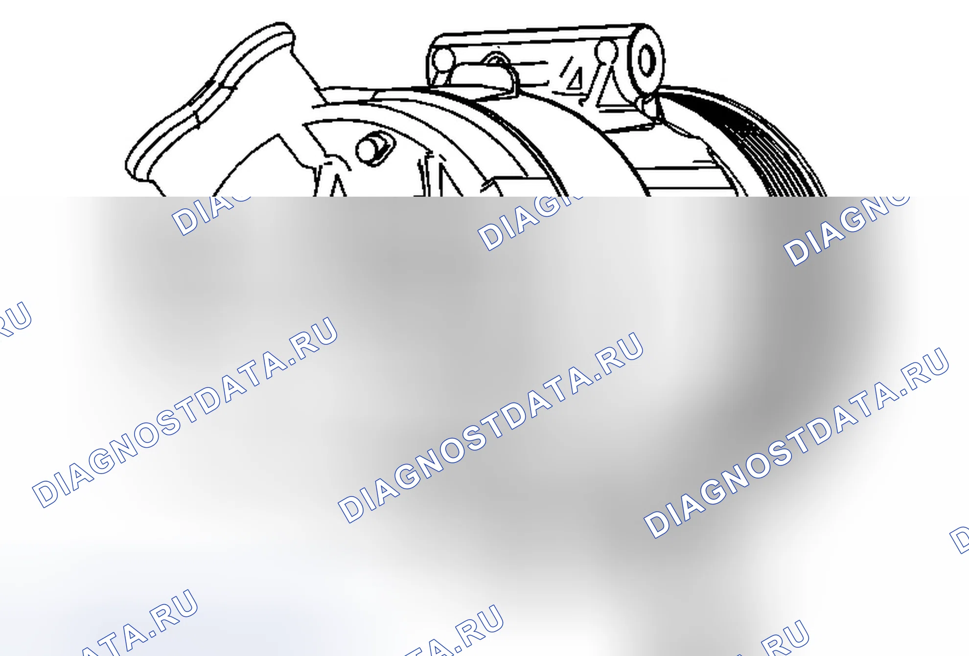 Рис. 52: Замена предохранительного клапана компрессора (LUK). Buick Regal V