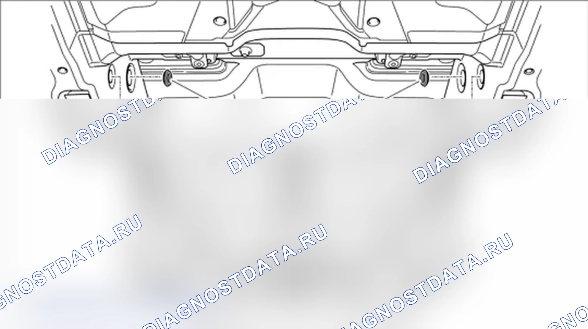 Рис. 689: Нижняя часть передней части транспортного средства. Porsche 911 GT3 997