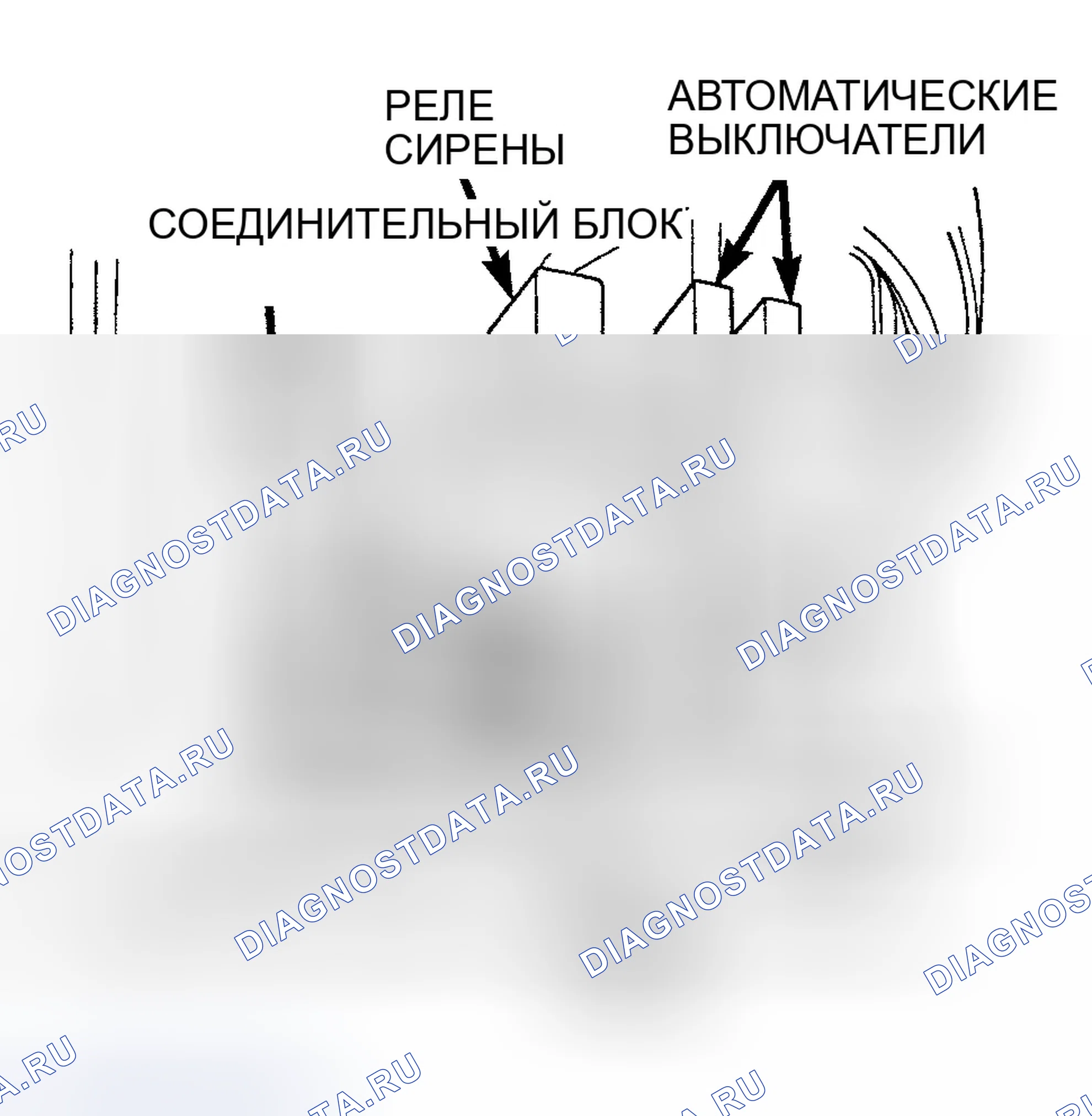 Рис. 4: РАСПОЛОЖЕНИЕ КОМПОНЕНТОВ. Dodge Ram Wagon B1500 
