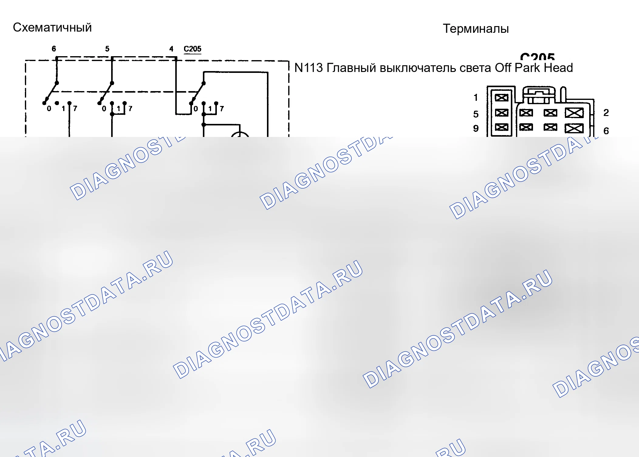 Рис. 2: ВЫКЛЮЧАТЕЛЬ ФАРЫ, ВНЕШНИЕ ЛАМПЫ. Ford Explorer Sport Trac I