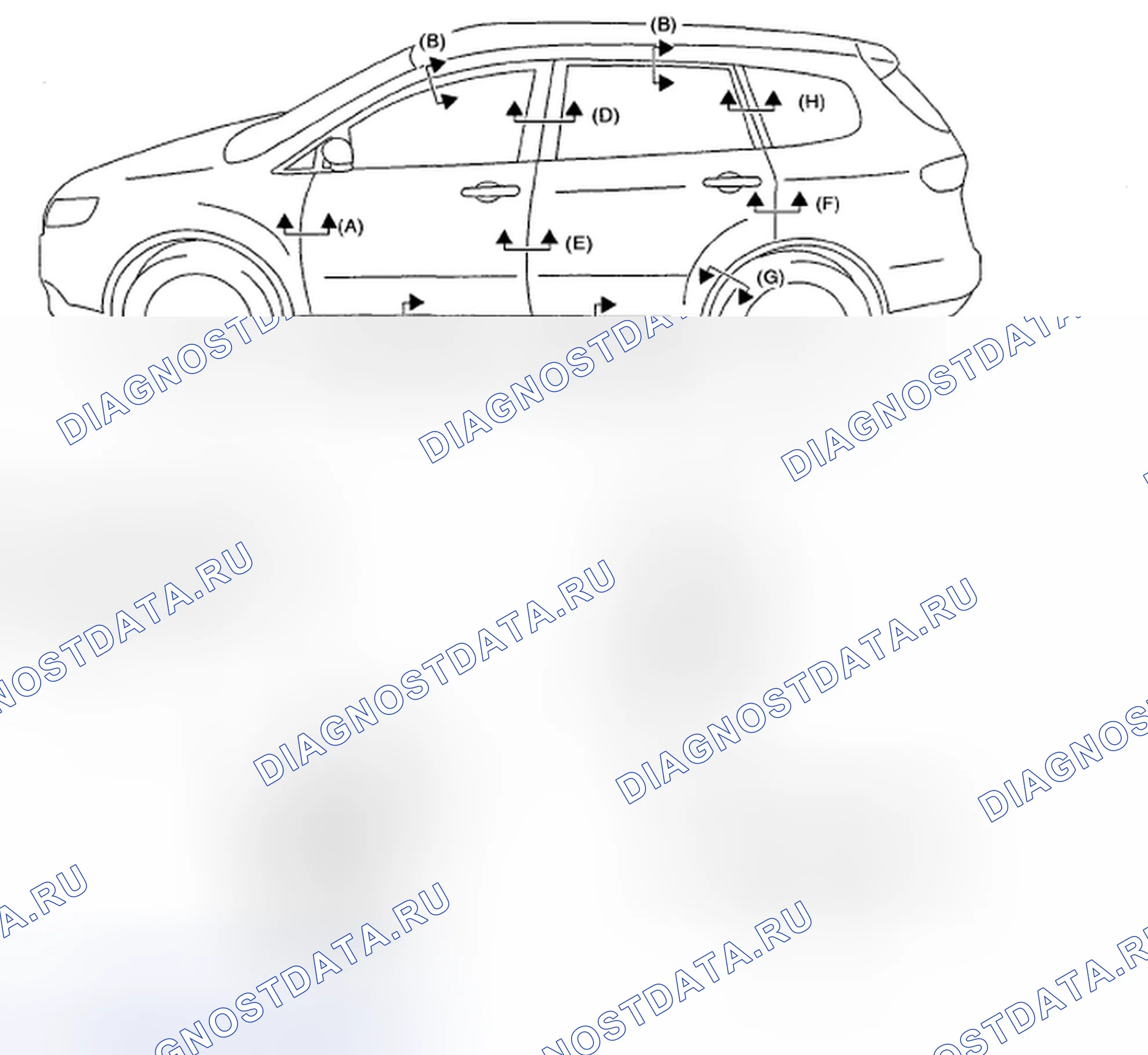 Рис. 2: СБОКУ. Subaru Tribeca WX рестайлинг