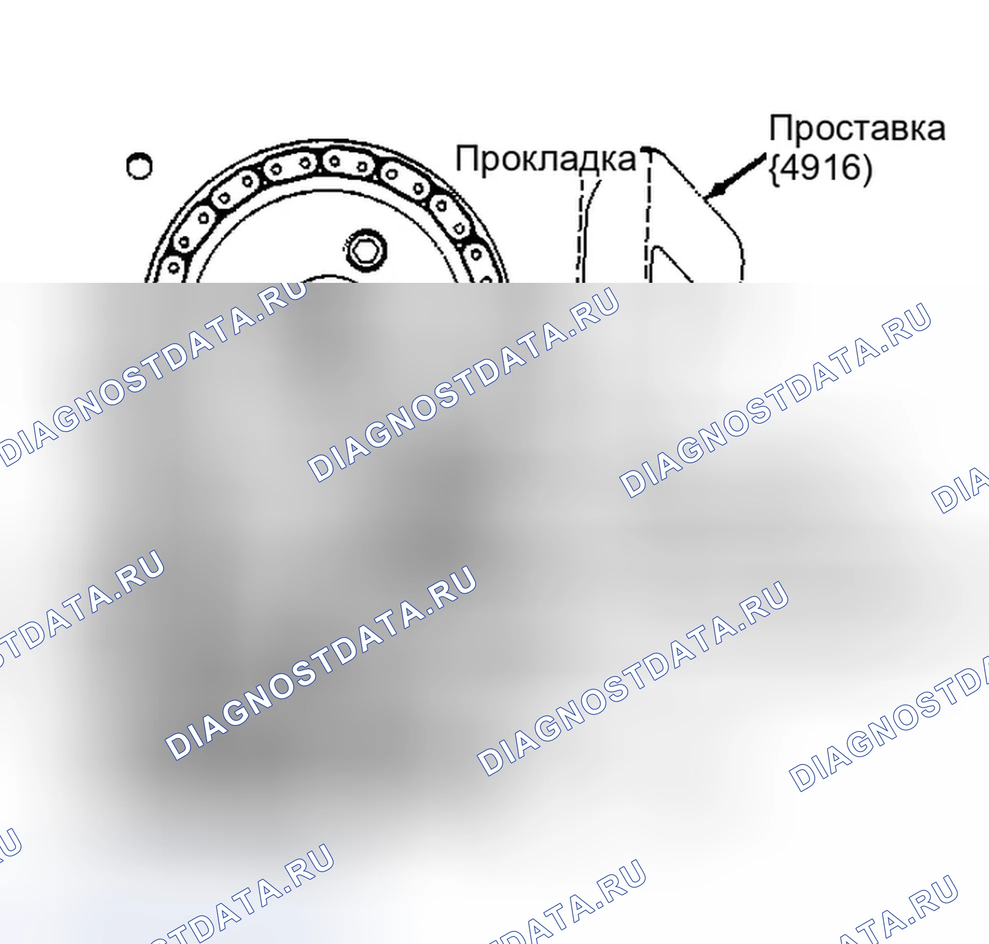Рис. 16: Натяжение цепи. Dodge Spirit I