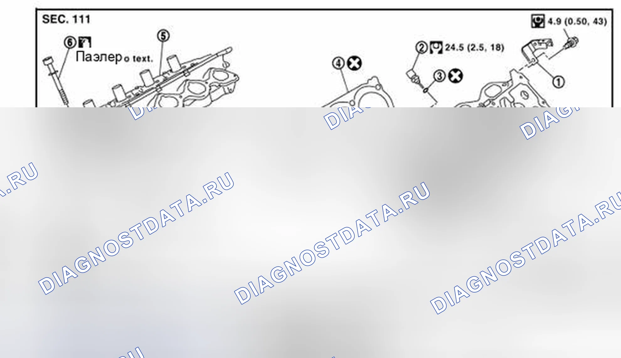 Рис. 359: Разнесенный вид. Nissan Pathfinder III рестайлинг
