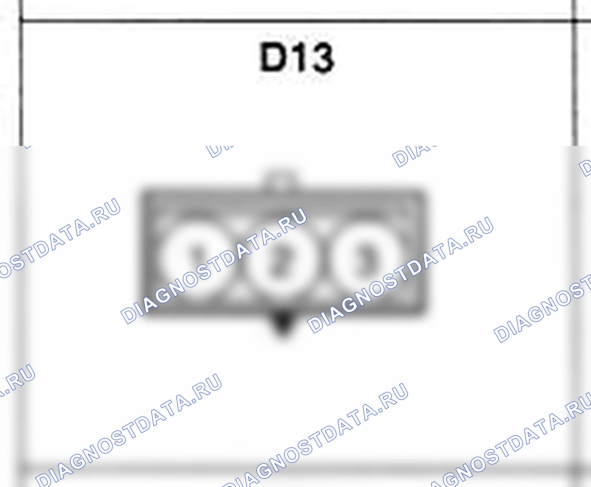 Распиновка разъёма D13 — дверного жгута. Hyundai Accent LC