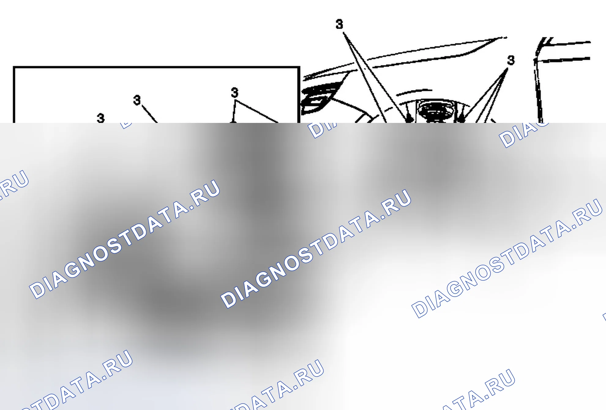 Рис. 9: Замена вкладыша передней рулевой рубки. Buick LaCrosse II рестайлинг