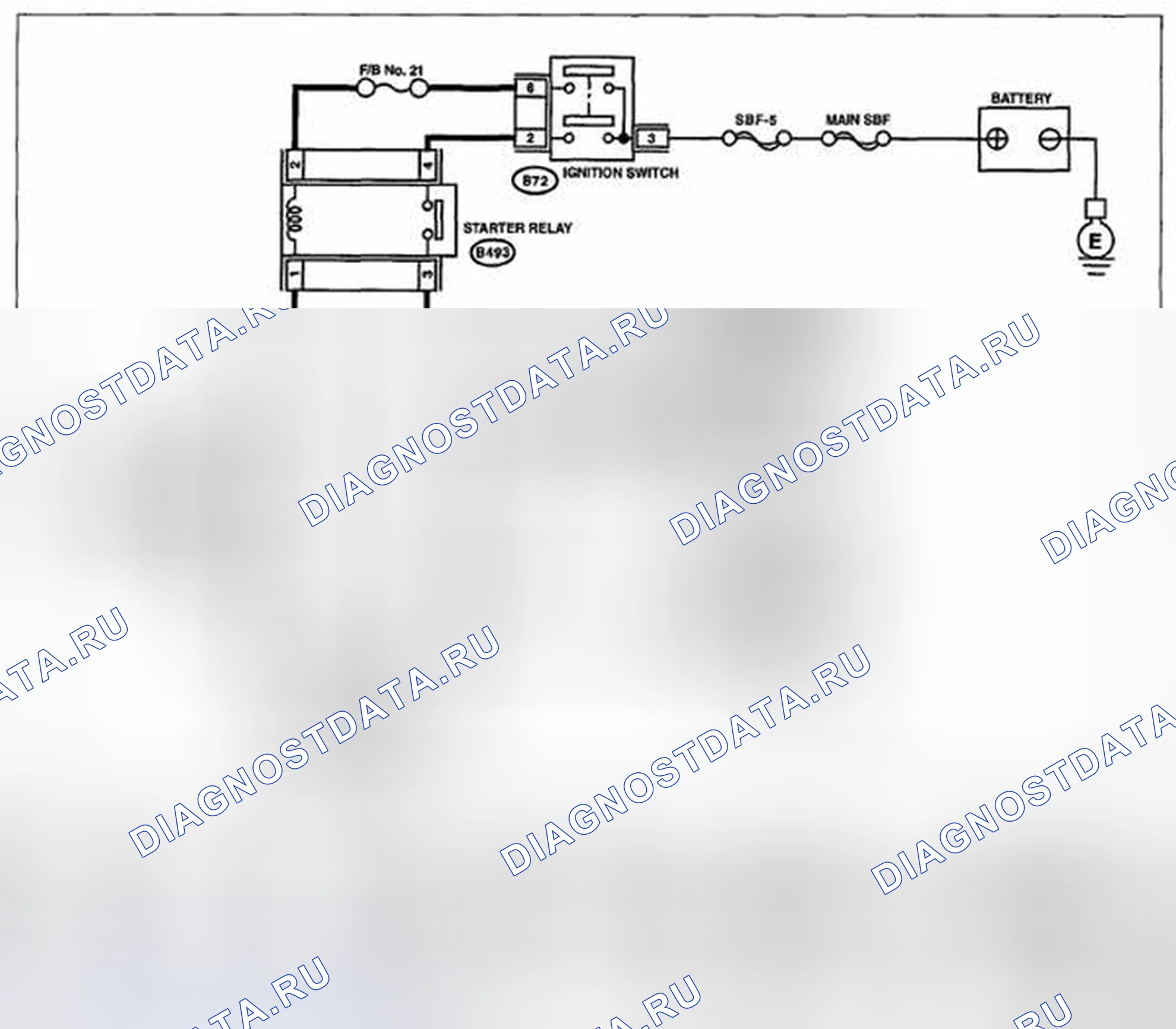 Рис. 24: электросхема. Subaru Legacy BM/BR