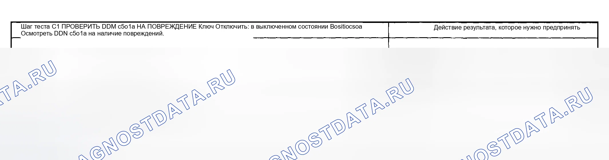 Рис. 11: диагностический тест C: модуль двери водителя (DDM) не реагирует на диагностический инструмент. Mercury Grand Marquis IV