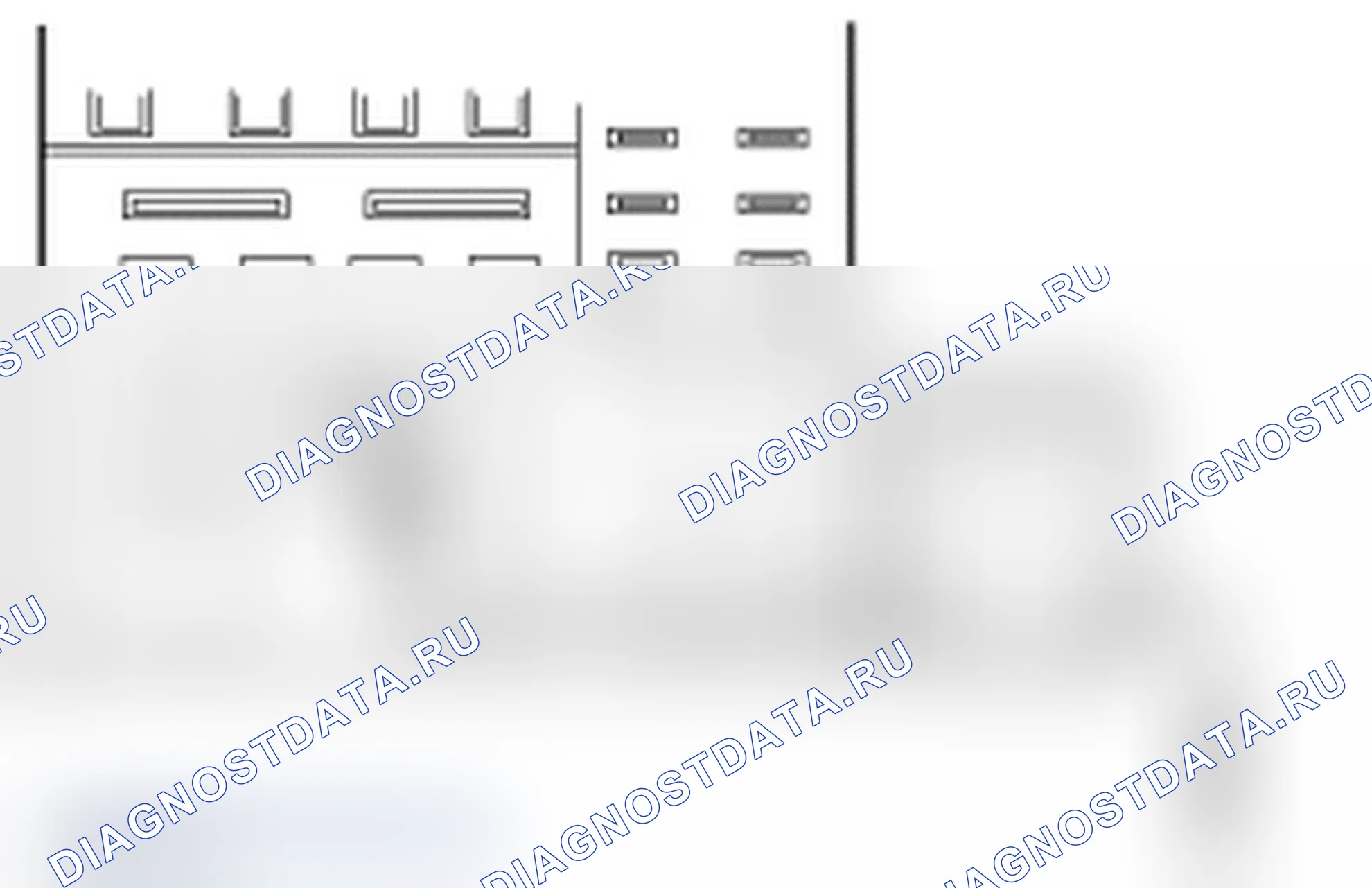 Рис. 44: ТОЧЕЧНОЕ ИСПЫТАНИЕ S: ПРОТИВОТУМАННЫЕ ФАРЫ ГОРЯТ ПОСТОЯННО. Mercury Grand Marquis IV рестайлинг