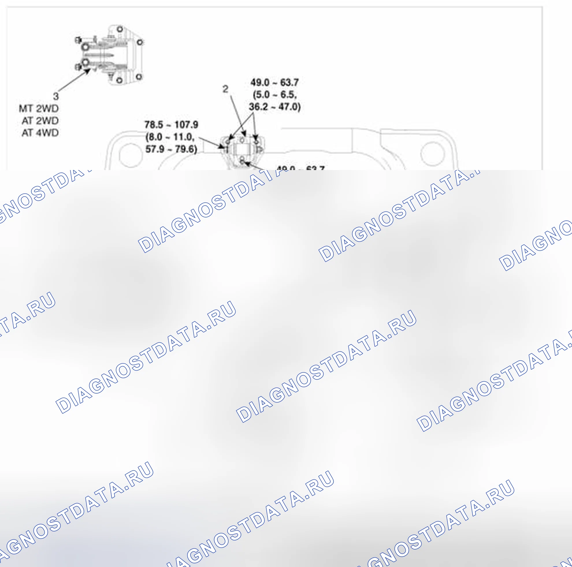 Рис. 64: Компоненты. Hyundai Santa Fe II рестайлинг