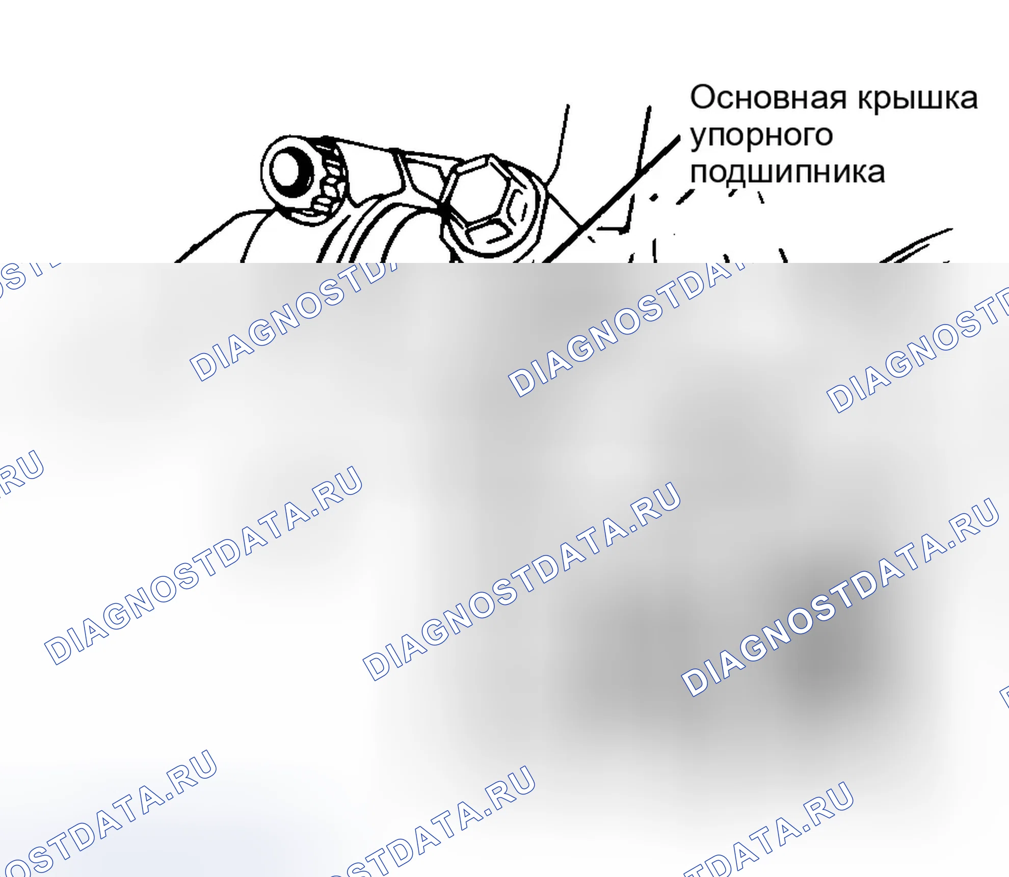 Рис. 26: Проверка люфта конца коленчатого вала. Chrysler Pacifica CS