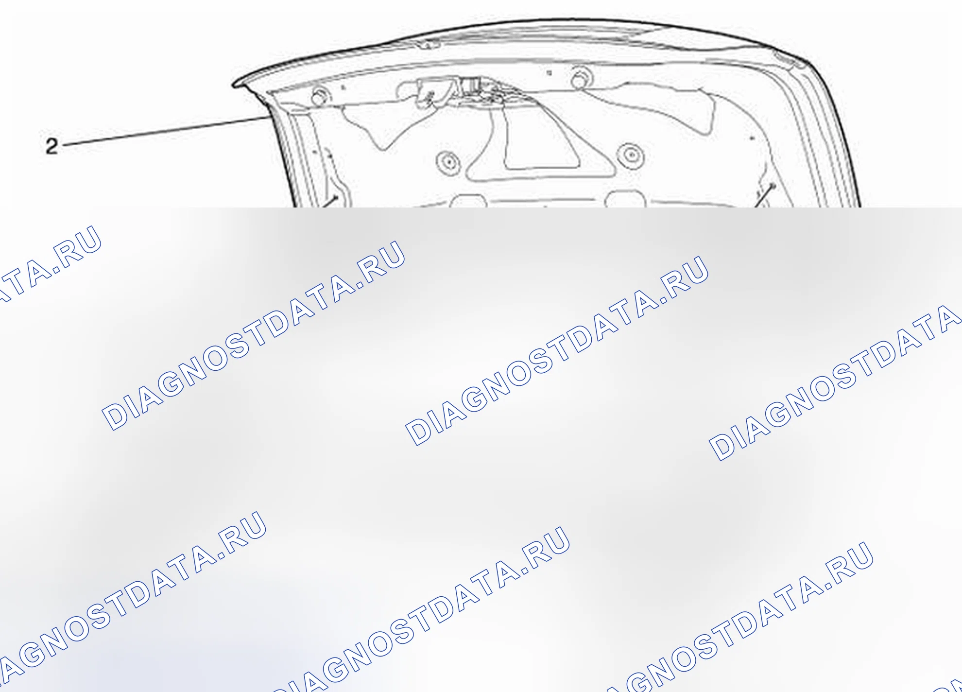 Рис. 413: Замена крышки заднего отсека. Kia Picanto III рестайлинг
