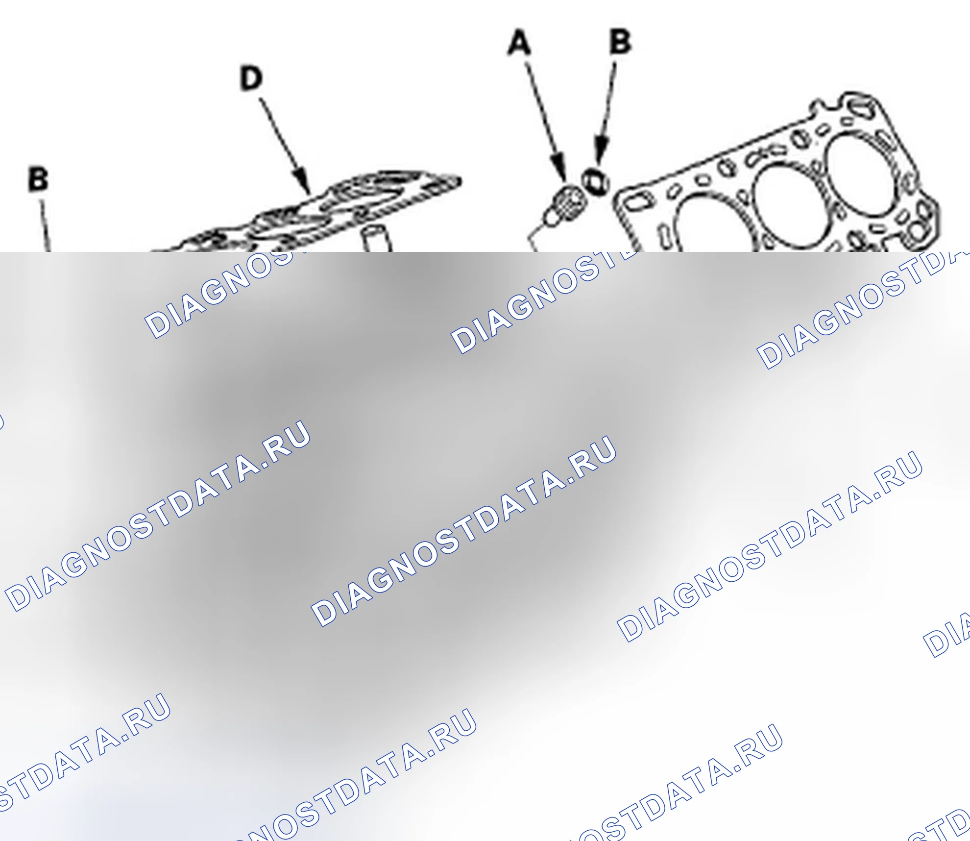 Рис. 433: Установка головки цилиндров. Honda Odyssey IV