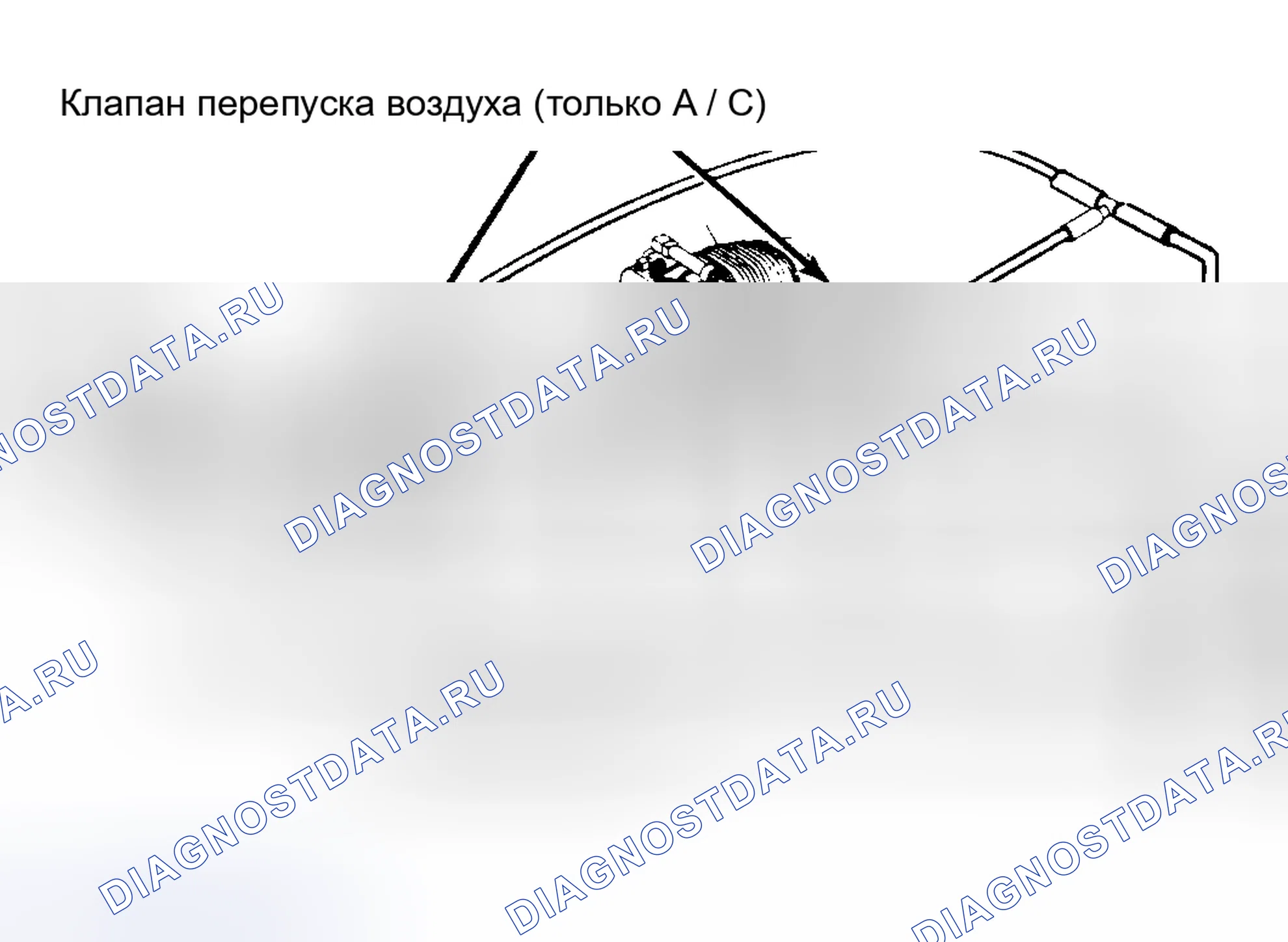 Рис. 4: Поток от угольного фильтра к впускному коллектору (Rabbit). Volkswagen Jetta I