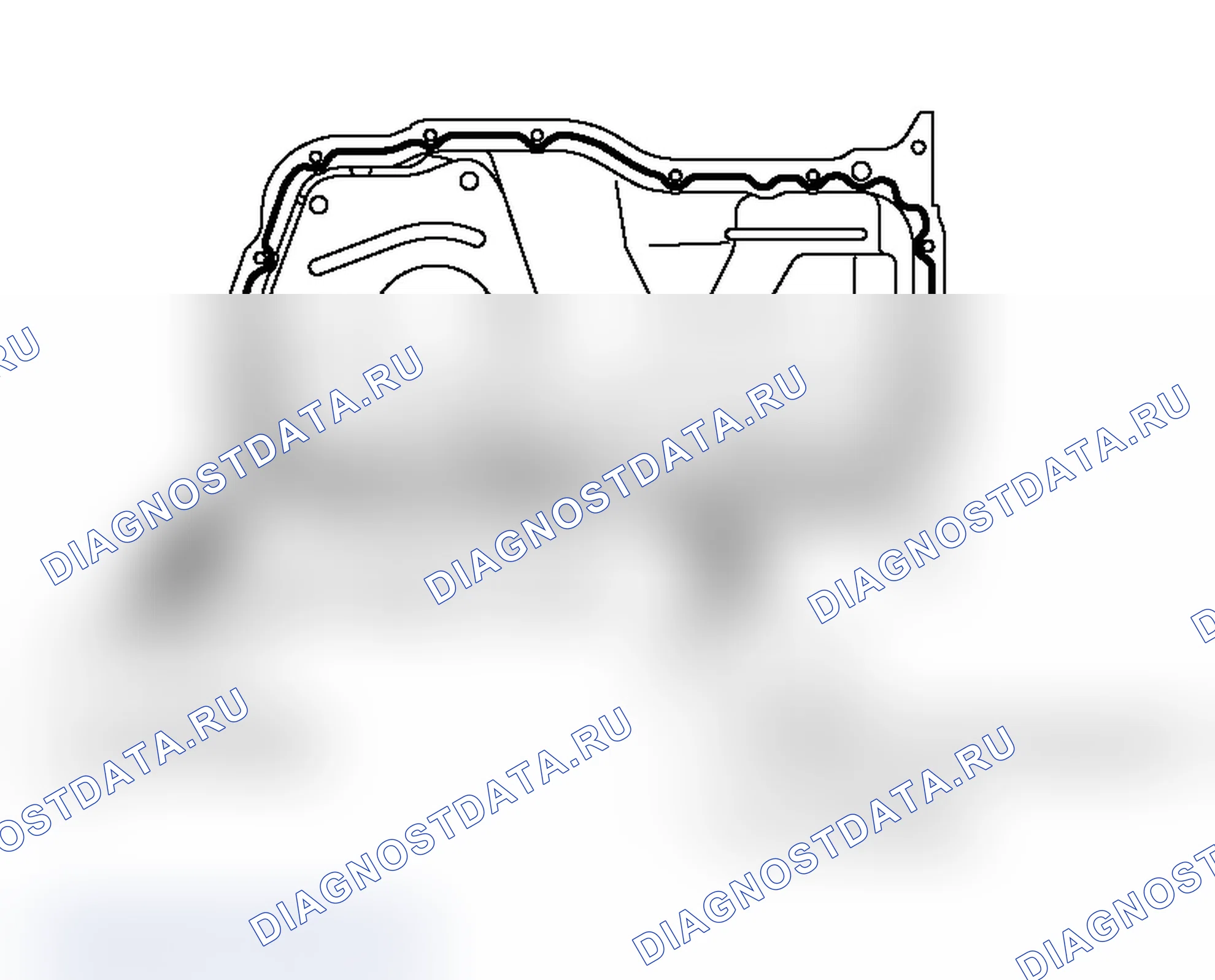 Рис. 55: >> A <<УСТАНОВКА ВЕРХНЕГО МАСЛЯНОГО ПОДДОНА/КРЫШКИ. Mitsubishi Lancer Evolution IX