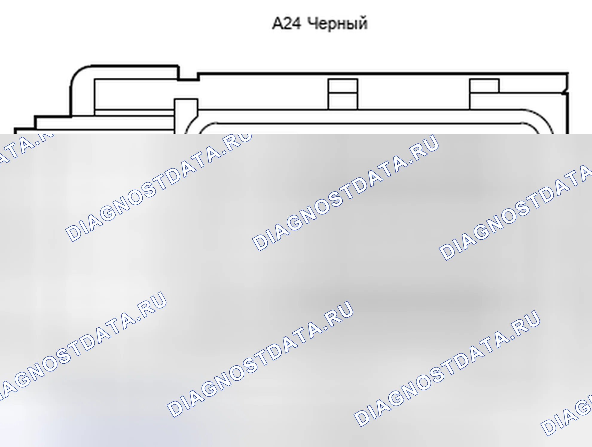 Рис. 1193: Вид с торца разъема модуля управления двигателем (A24). Toyota Camry XV40 рестайлинг