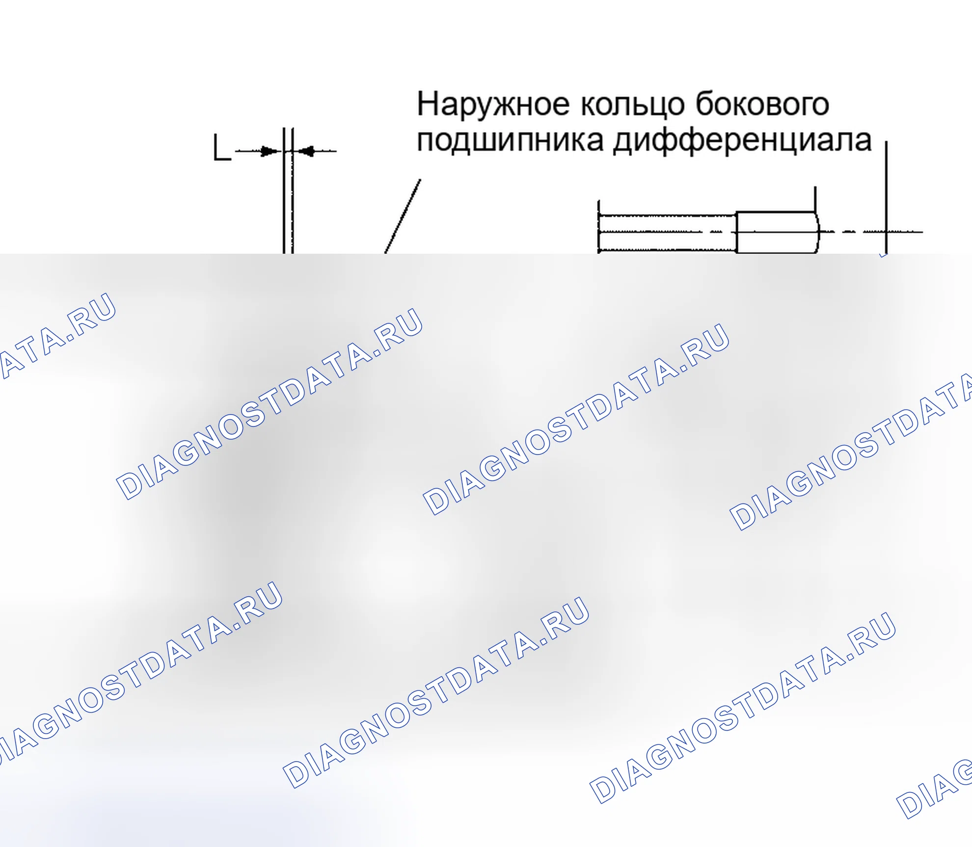 Рис. 249: ПРЕДВАРИТЕЛЬНЫЙ НАТЯГ ПОДШИПНИКА СО СТОРОНЫ ДИФФЕРЕНЦИАЛА. Nissan Altima L31 рестайлинг