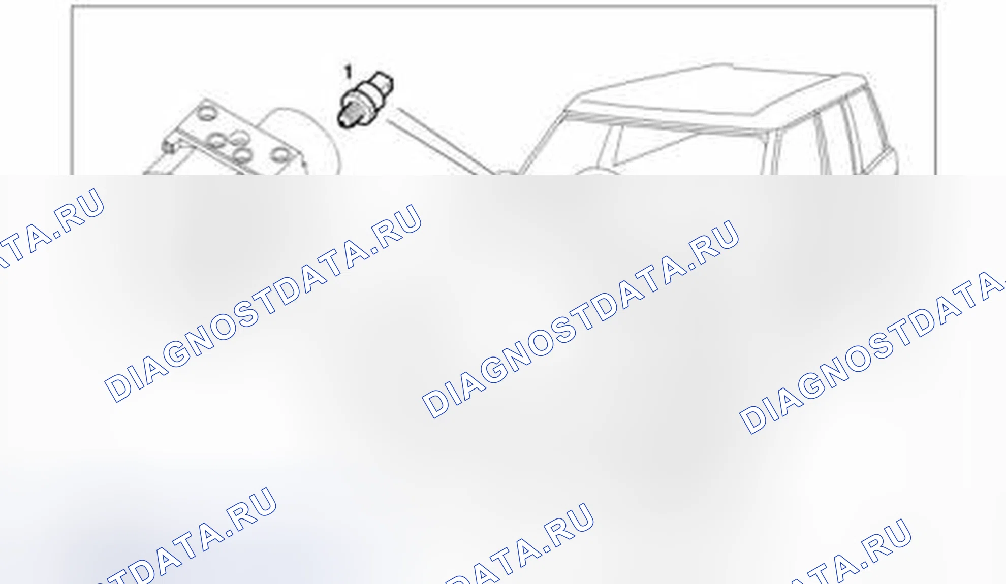 Рис. 9: Датчик тормозного давления. Land Rover Range Rover L322