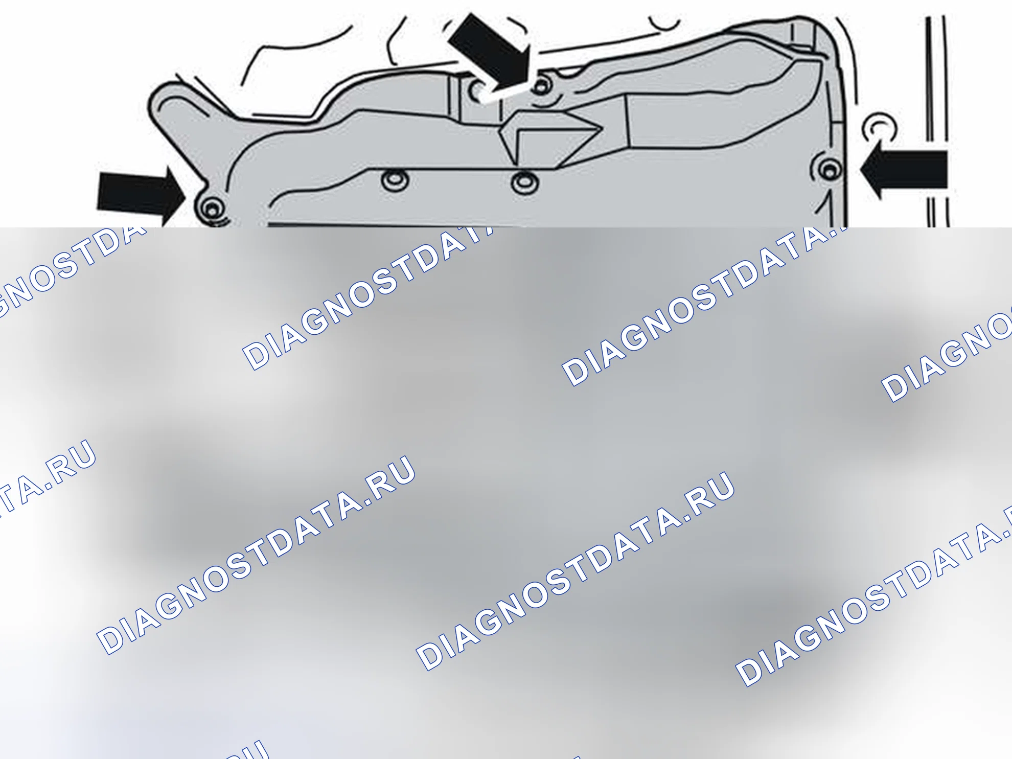 Рис. 35: СНЯТИЕ ЗАЩИТНОЙ КРЫШКИ ПОД ДВИГАТЕЛЕМ. Volvo XC90 I