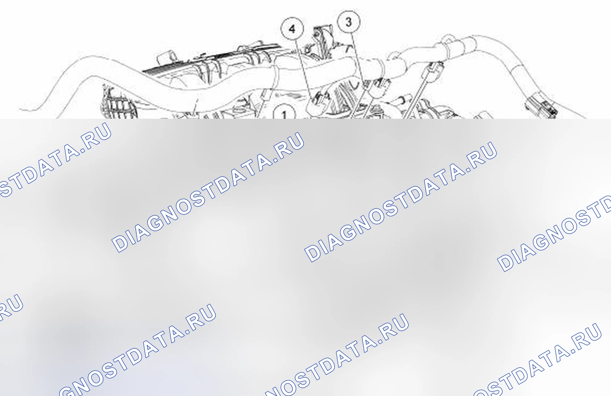 Рис. 363: Крышка клапана - левая (вид 1 из 2). Hyundai Kona I рестайлинг