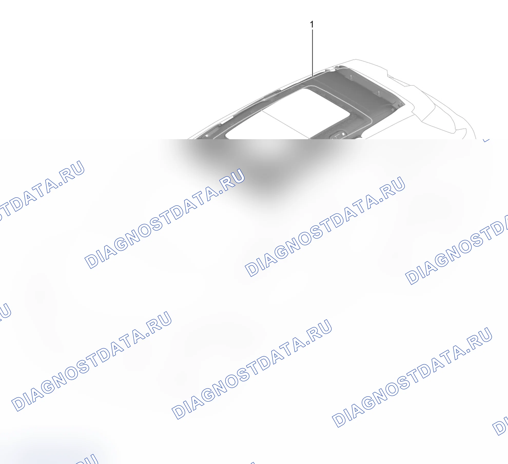 Схема расположения внутренней защиты верхней крышки — Haval Shenshou. Haval Shenshou I
