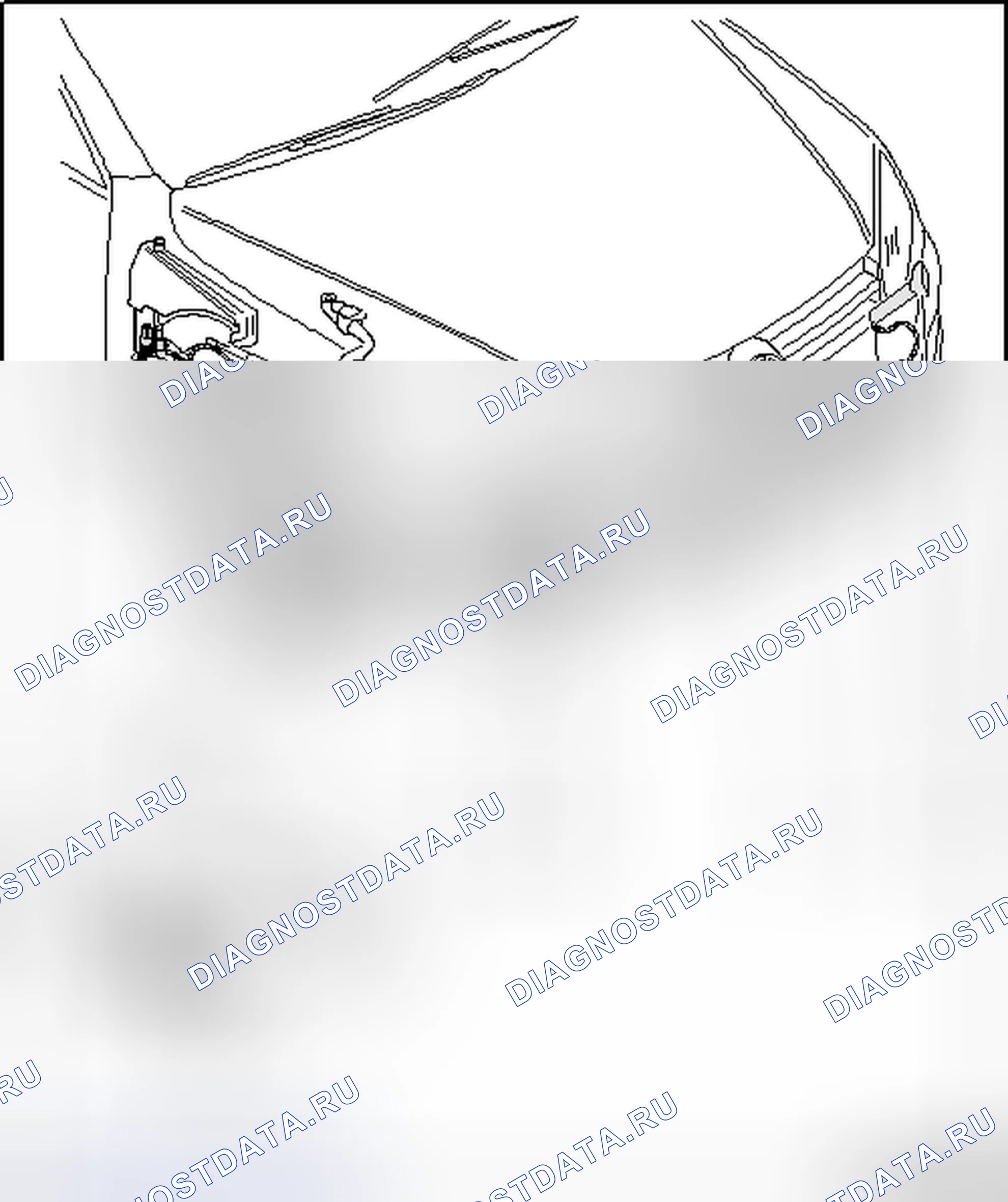 Рис. 28: ОБЗОР СИСТЕМЫ ОМЫВАТЕЛЯ ФАР. Volkswagen Touareg II
