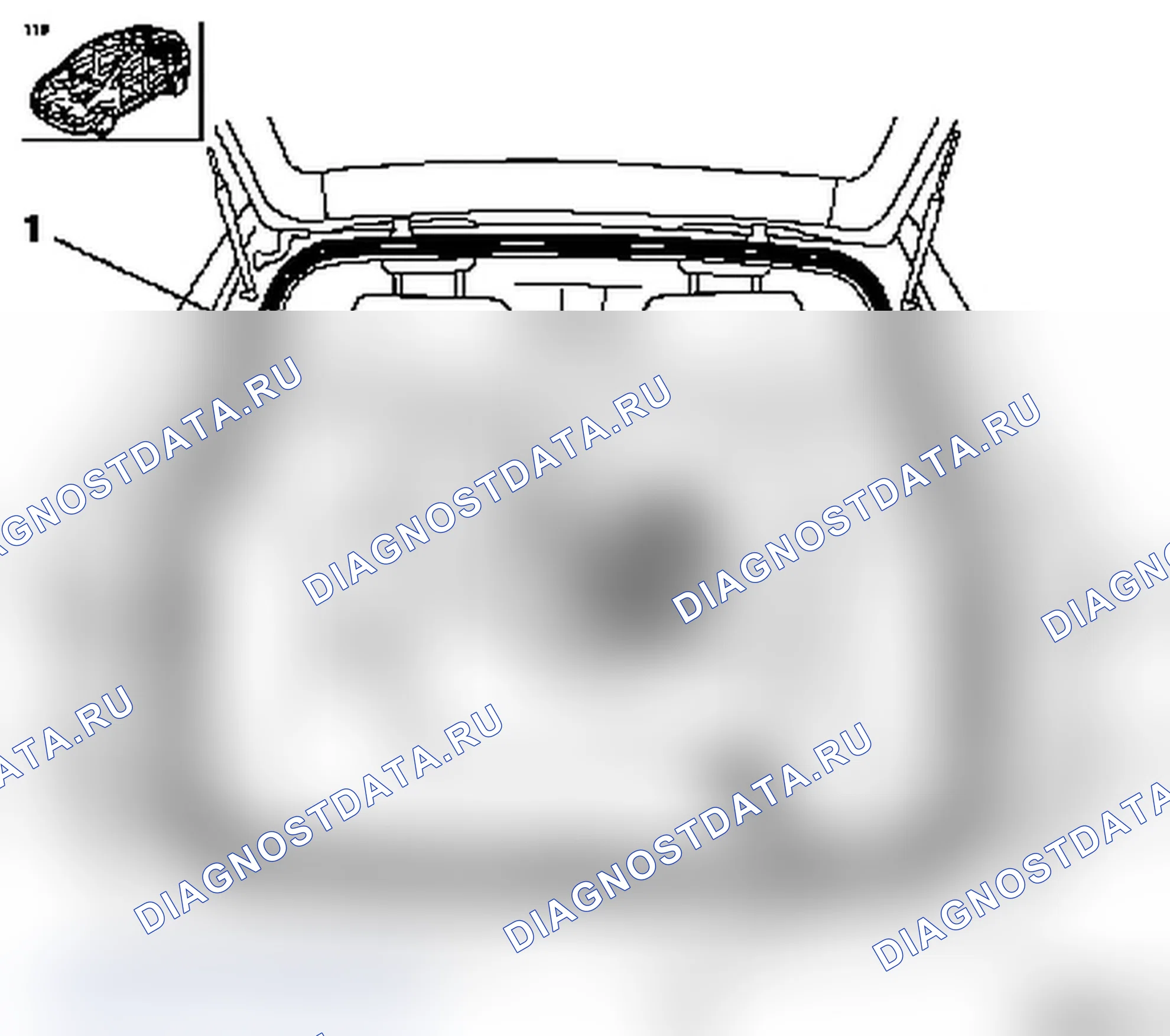 Замена резинового уплотнителя задней откидной двери (модель F 68, F 48). Opel Vectra C