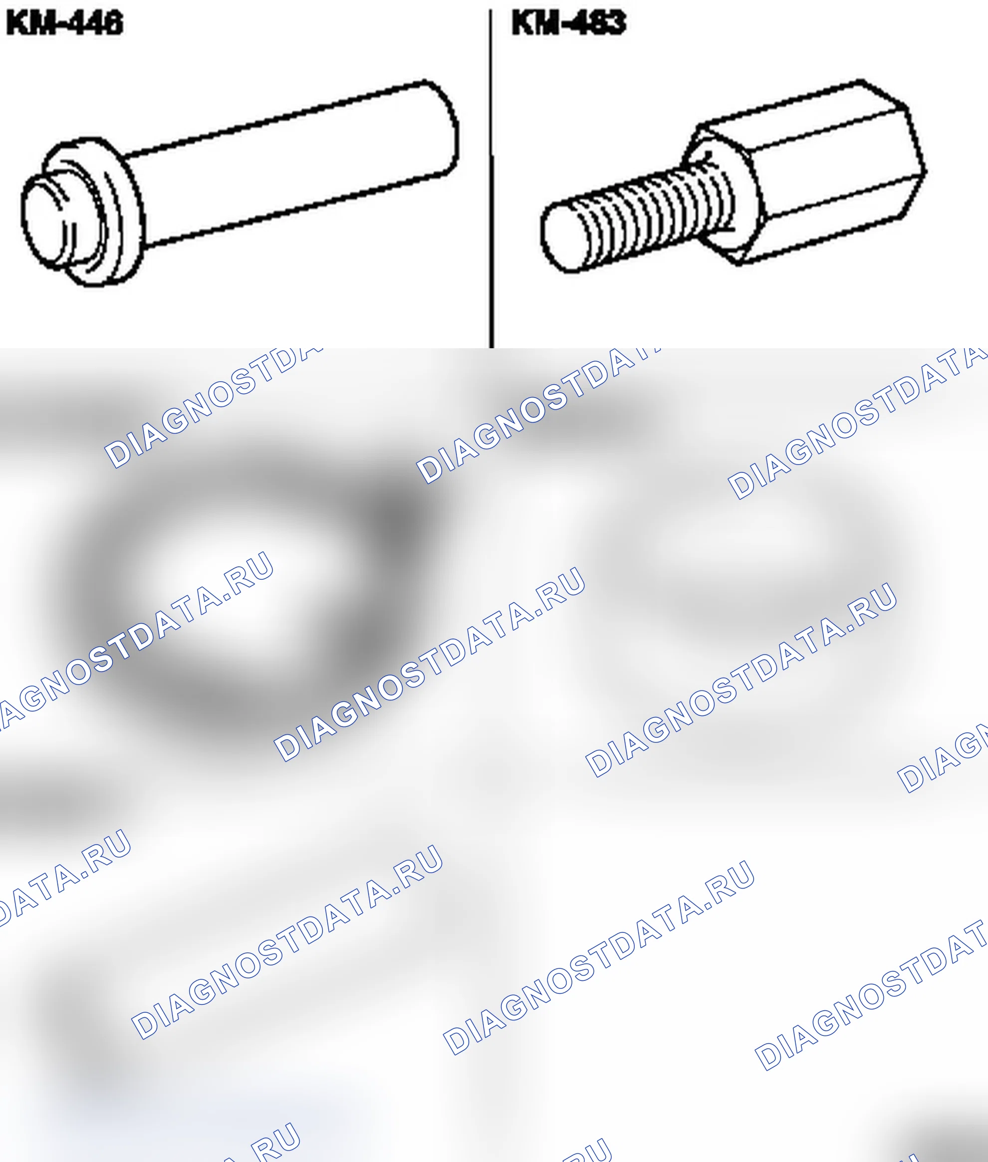 Специальные инструменты (AF 13-II/AF 17/AF 20/AF 22). Opel Astra G