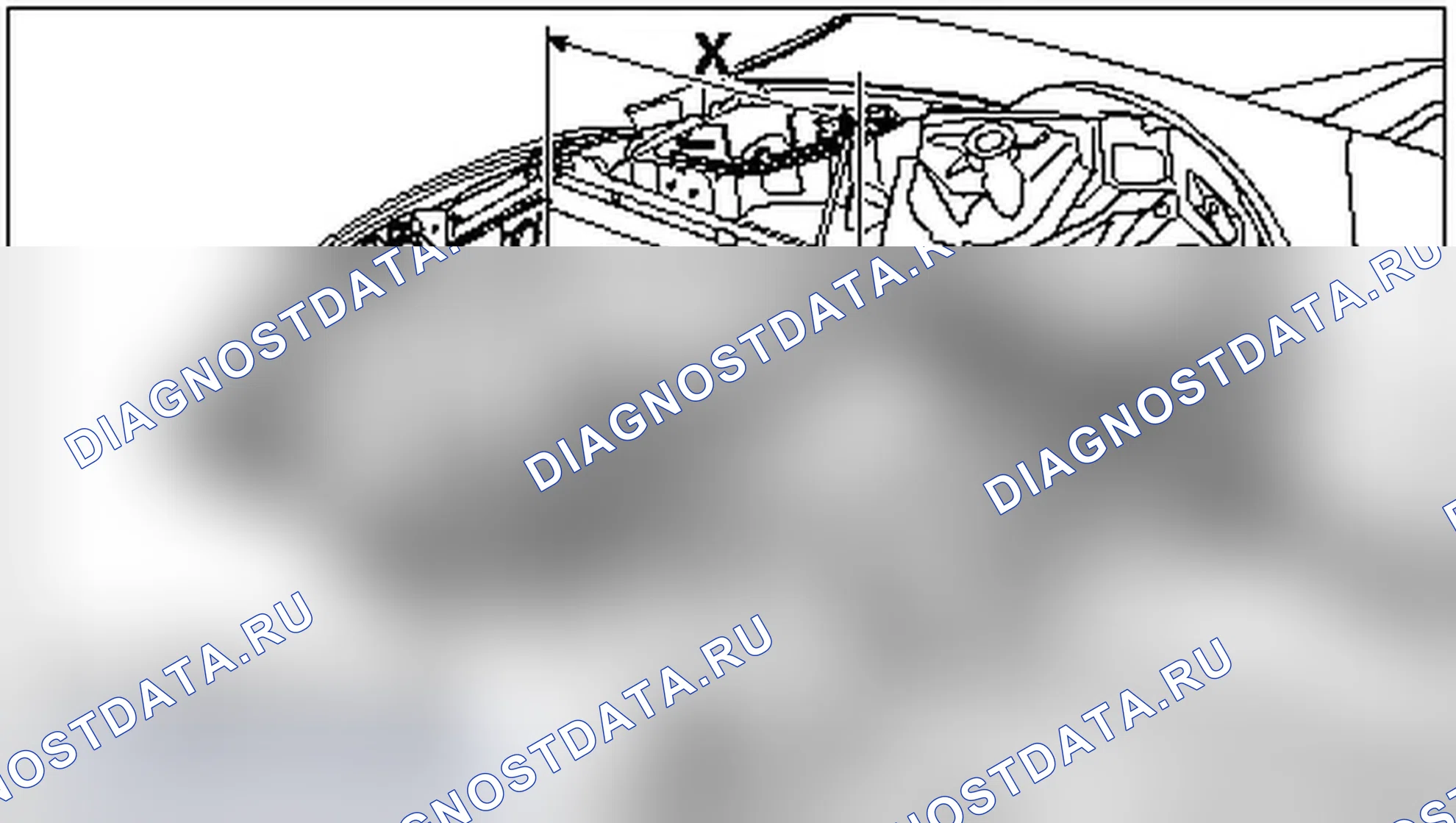 Рис. 698: Нижняя часть передней части транспортного средства, план расположения. Porsche 911 GT3 997