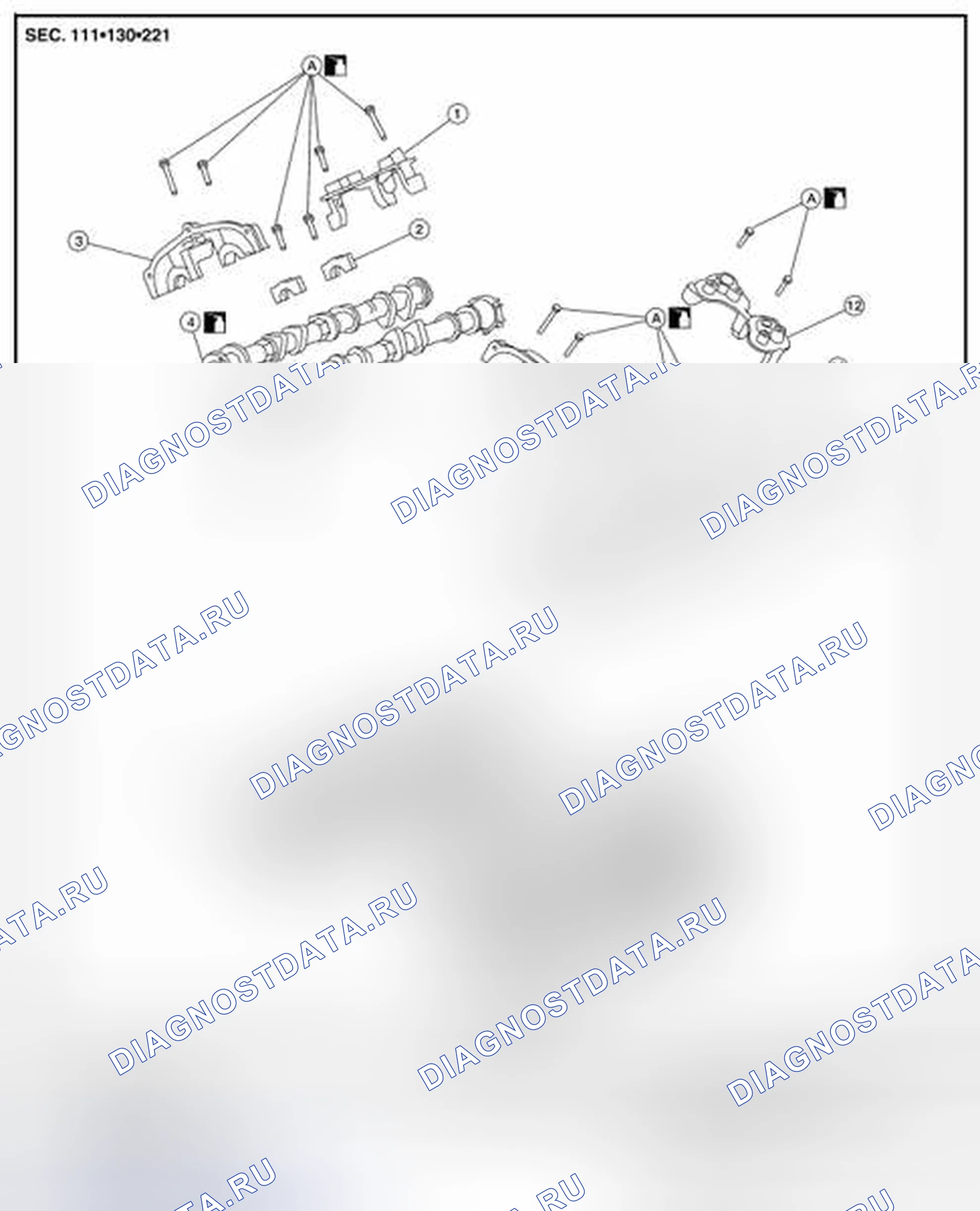 Рис. 412: Демонтаж и монтаж. Nissan Altima L32 рестайлинг