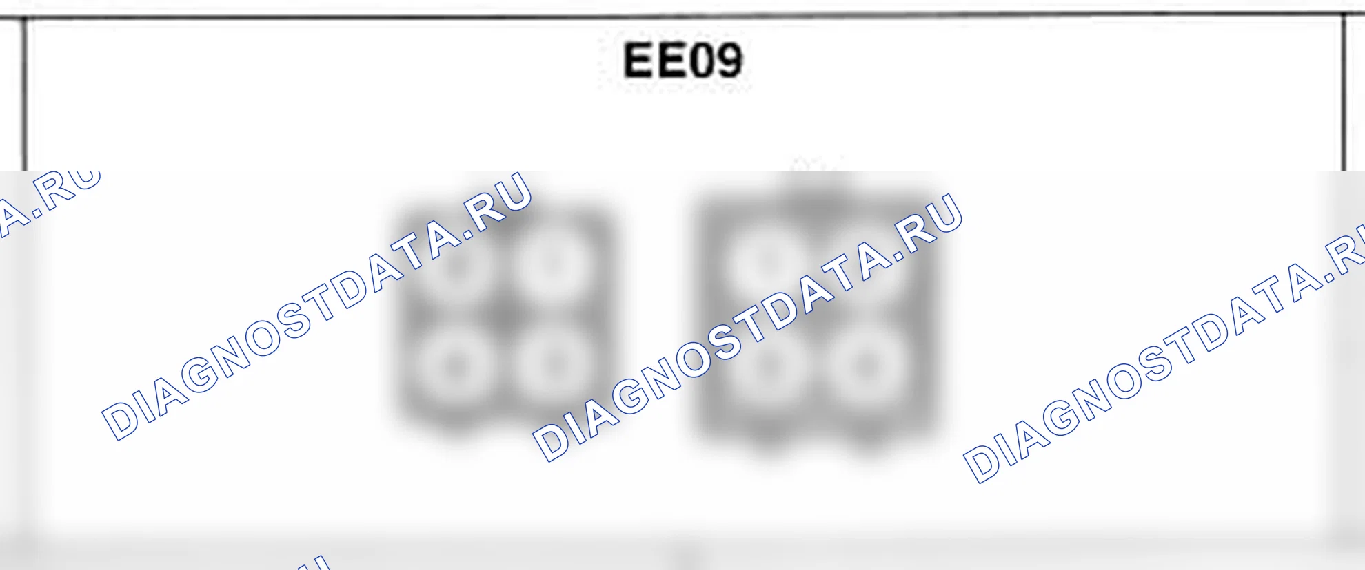 Распиновка разъёма EE09 — жгута двигателя. Hyundai H-1 A1