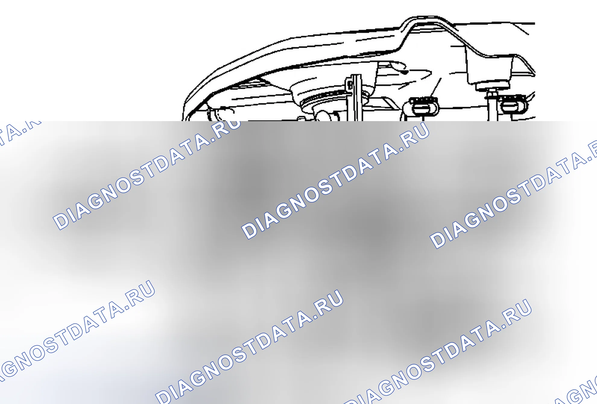 Рис. 14: Замена кронштейна зажима выходного шланга нагревателя. Buick LaCrosse II