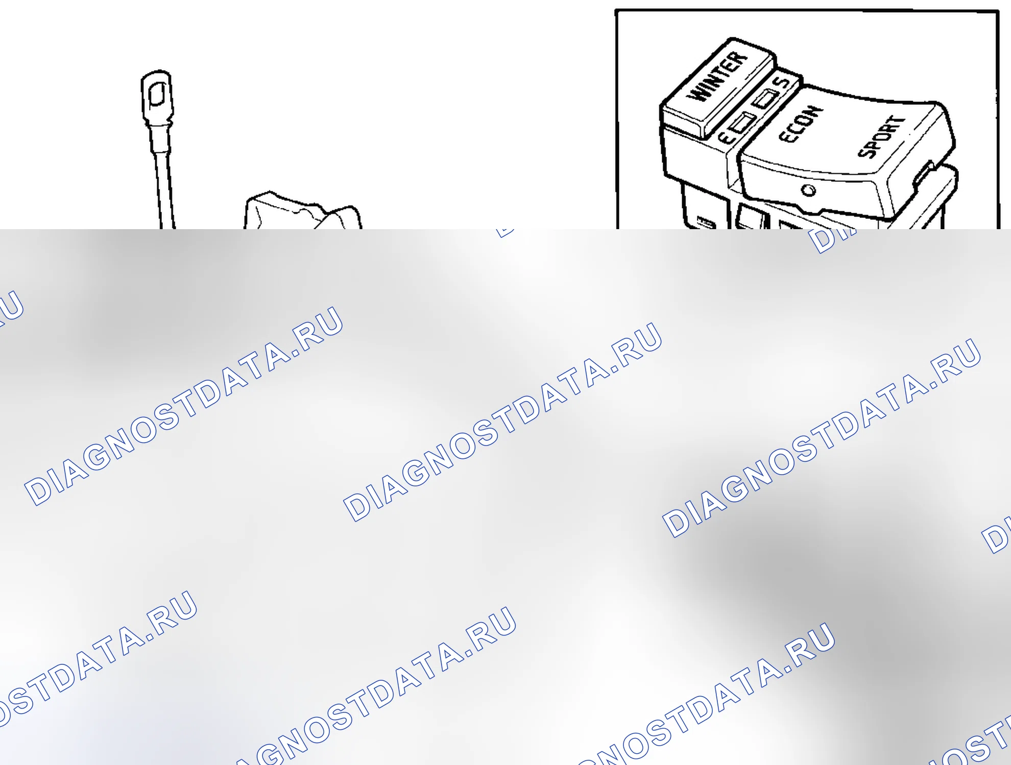 Рис. 1126: Селектор передач. Volvo C70 I