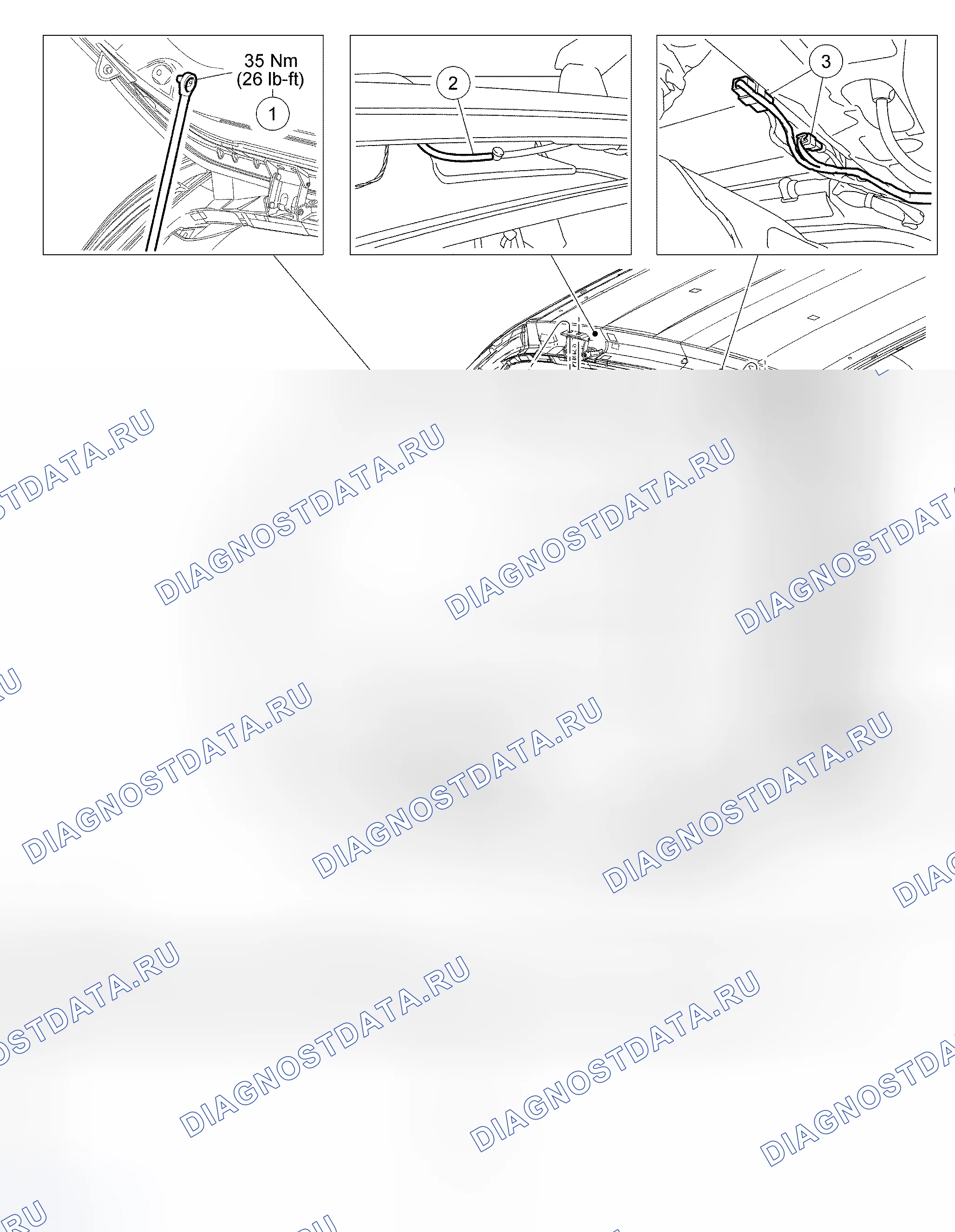 Рис. 143: дверь багажника. Hyundai Mistra I рестайлинг