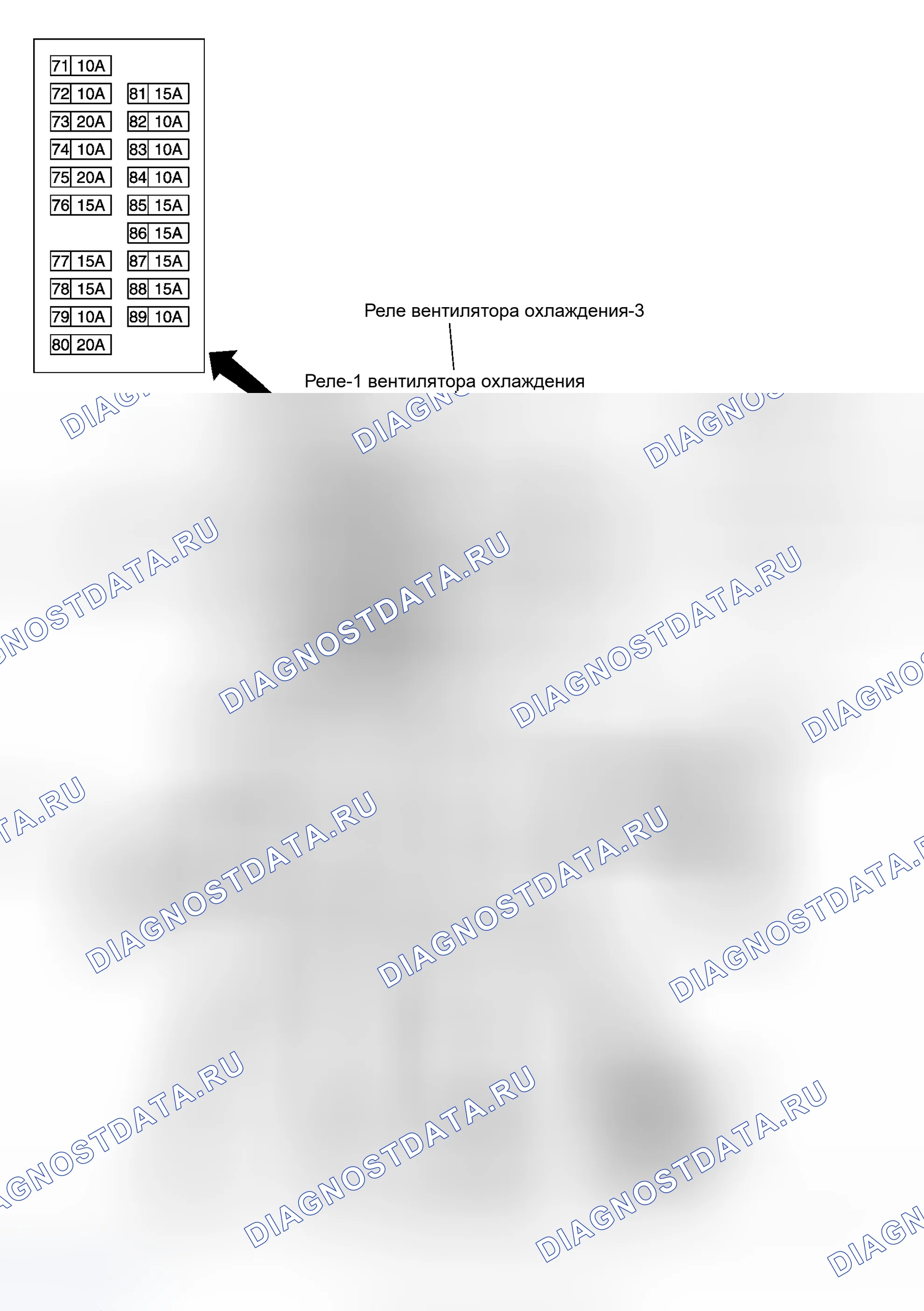 Рис. 780: Расположение терминалов IPDM E / R. Infiniti G35 III