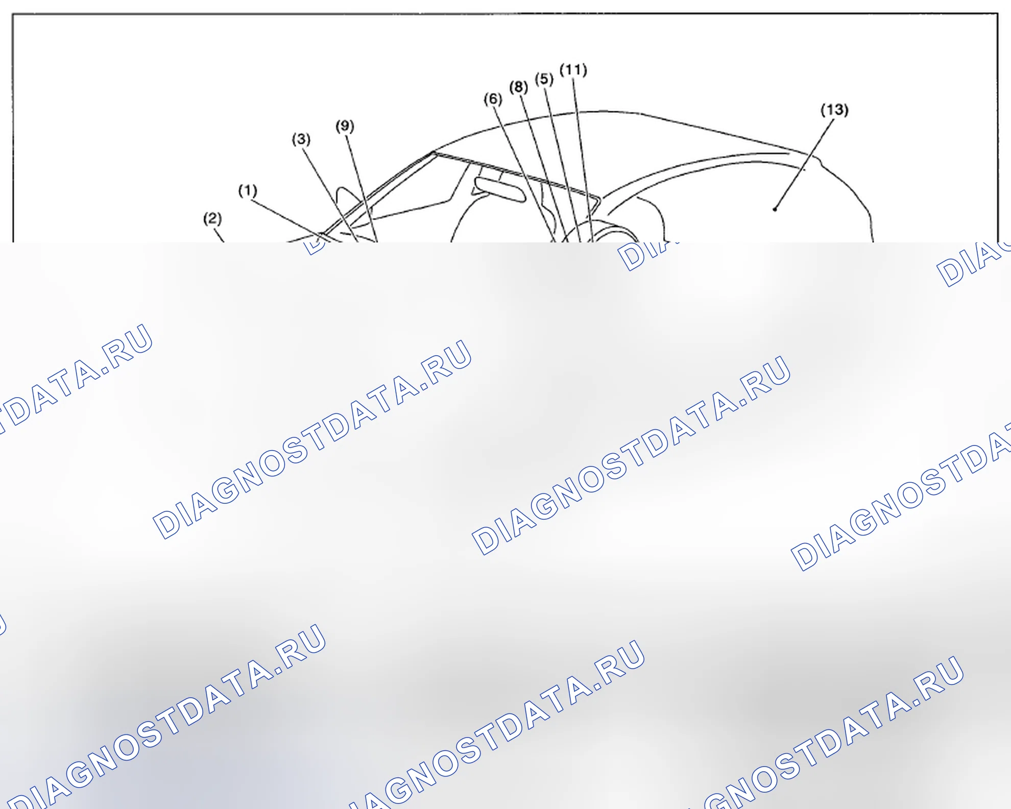 Рис. 596: РАСПОЛОЖЕНИЕ. Subaru Impreza WRX GE рестайлинг