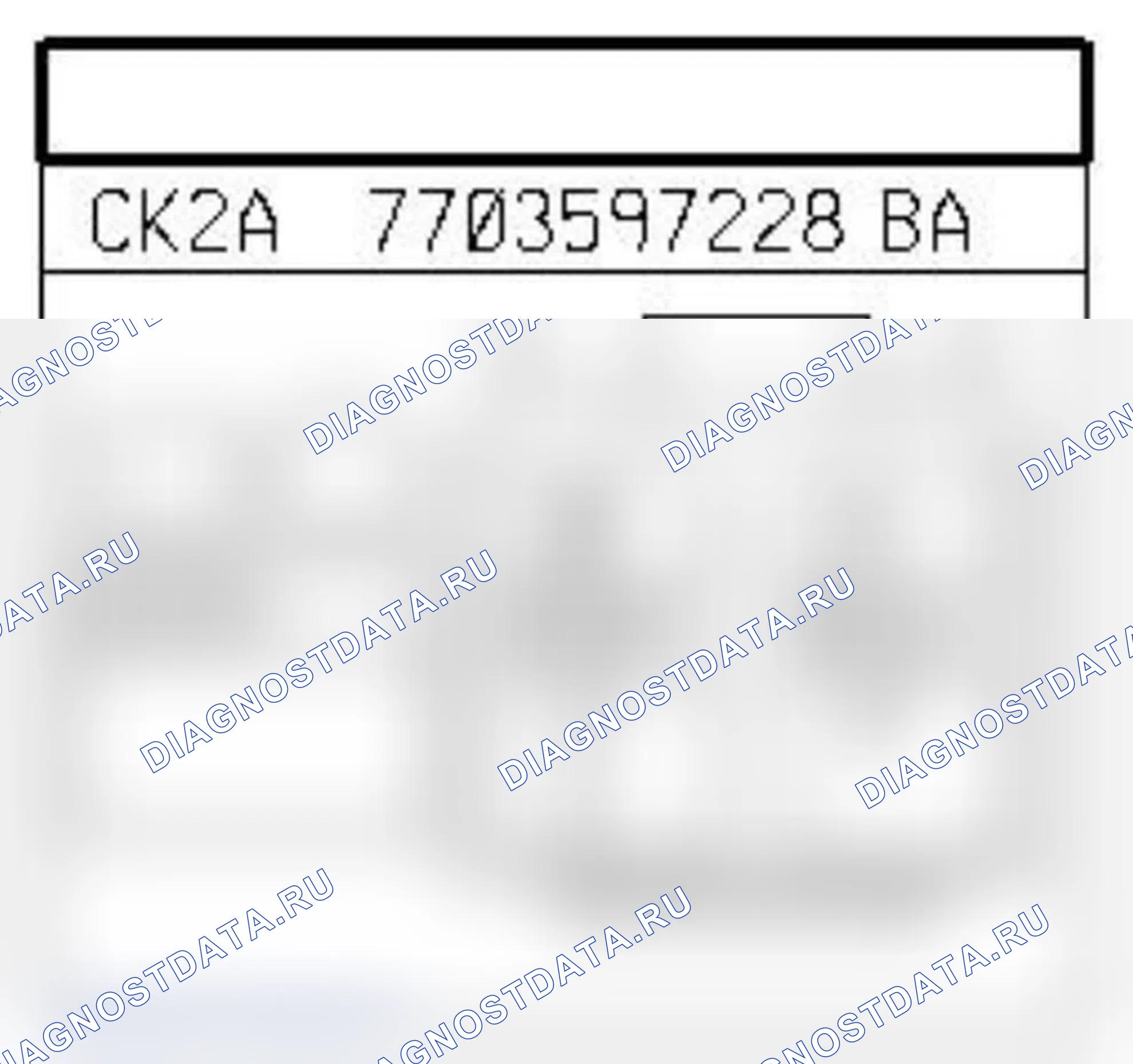 Распиновка разъёма 1223 — Зуммер сист. парковки. Renault Laguna III